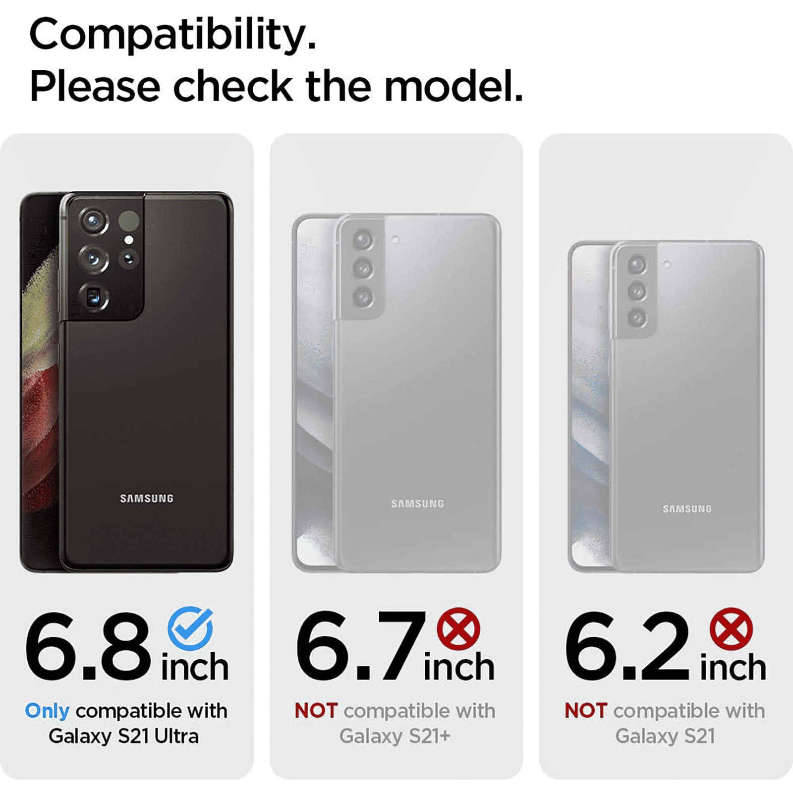 spigen Crystal Slot TPU Back Cover for SAMSUNG Galaxy S21 Ultra (Air Cushion Technology, Crystal Clear)_15