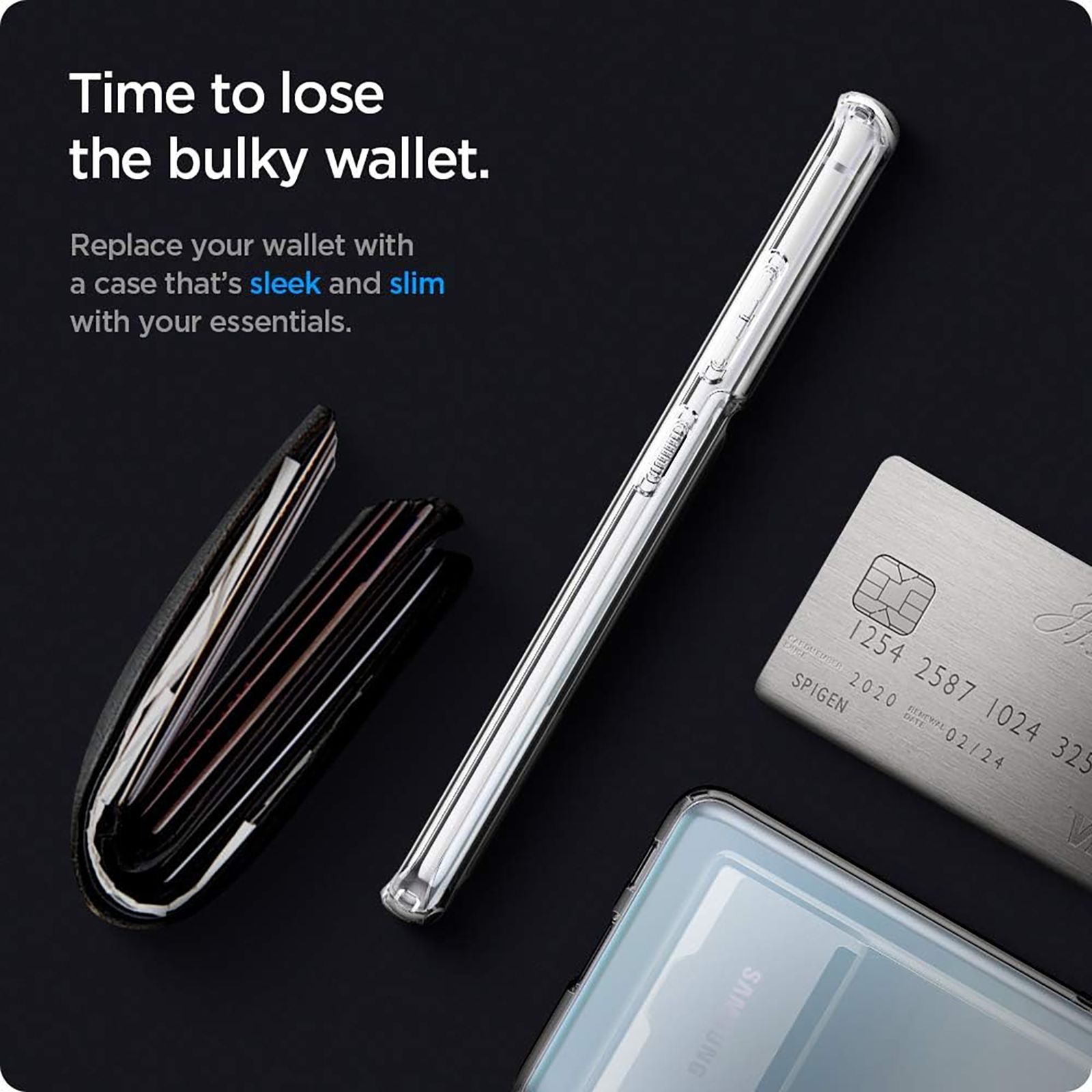 spigen Crystal Slot TPU Back Cover for SAMSUNG Galaxy S21 Ultra (Air Cushion Technology, Crystal Clear)_5