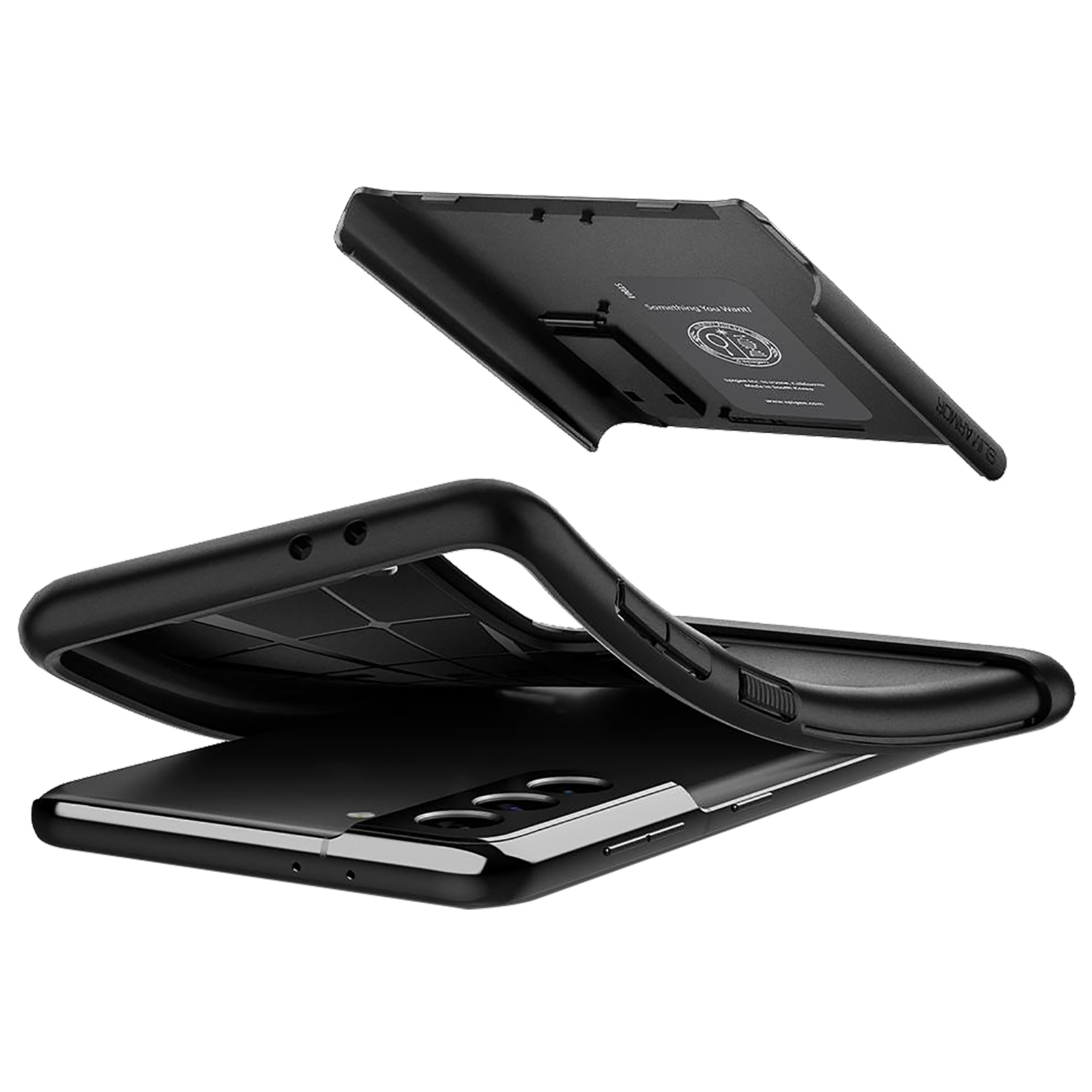 spigen Slim Armor TPU & Polycarbonate Back Case with Stand for SAMSUNG Galaxy S21 Plus (Wireless Charging Compatible, Black) spigen Slim Armor TPU & Polycarbonate Back Case with Stand for SAMSUNG Galaxy S21 Plus (Wireless Charging Compatible, Black)_5