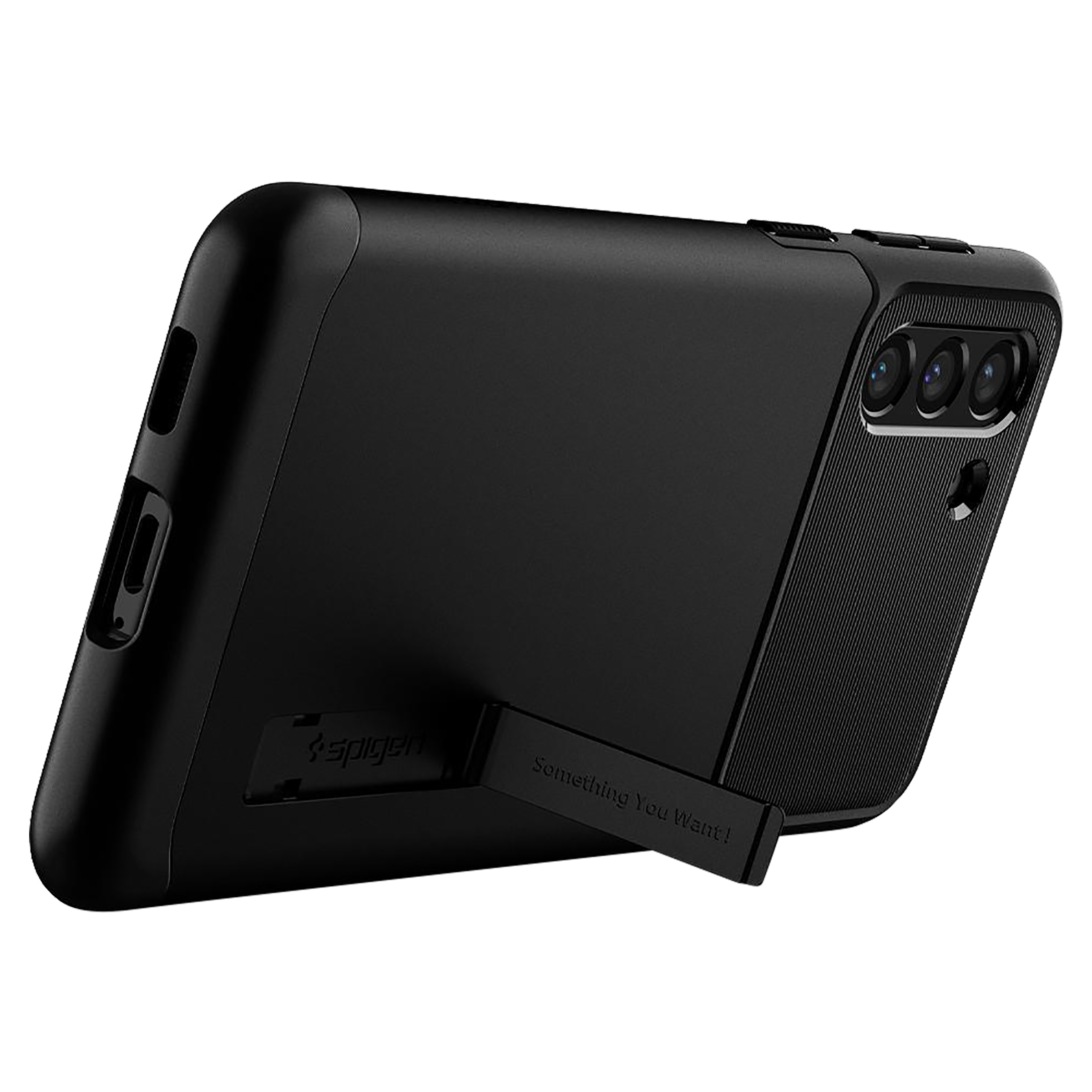 spigen Slim Armor TPU & Polycarbonate Back Case with Stand for SAMSUNG Galaxy S21 Plus (Wireless Charging Compatible, Black) spigen Slim Armor TPU & Polycarbonate Back Case with Stand for SAMSUNG Galaxy S21 Plus (Wireless Charging Compatible, Black)_6