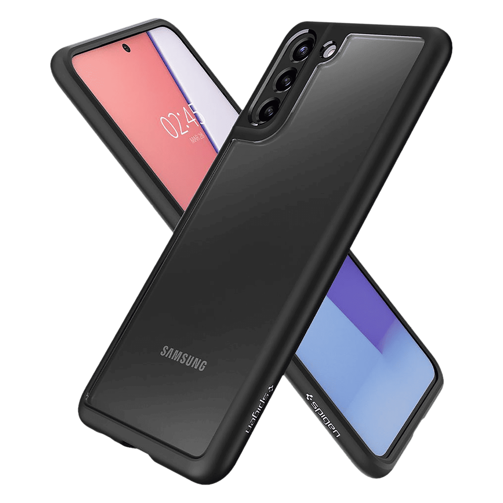 spigen Ultra Hybrid Hard Polycarbonate & TPU Back Cover for SAMSUNG Galaxy S21 Plus (Air Cushion Technology, Matte Black)_11