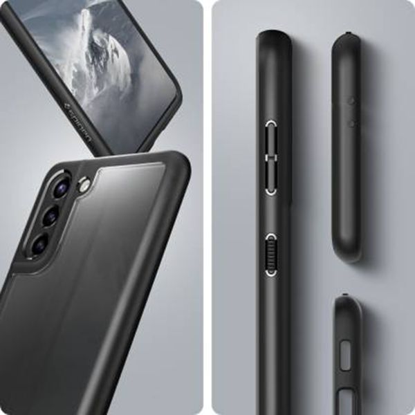 spigen Ultra Hybrid Hard Polycarbonate & TPU Back Cover for SAMSUNG Galaxy S21 Plus (Air Cushion Technology, Matte Black)_6