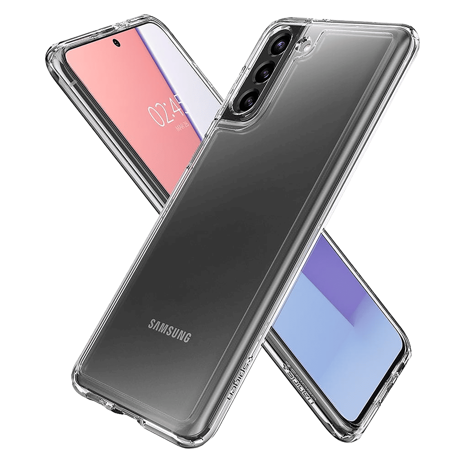 spigen Thin Fit Polycarbonate & TPU Back Cover for SAMSUNG Galaxy S21 Plus (Air Cushion Technology, Crystal Clear)_8