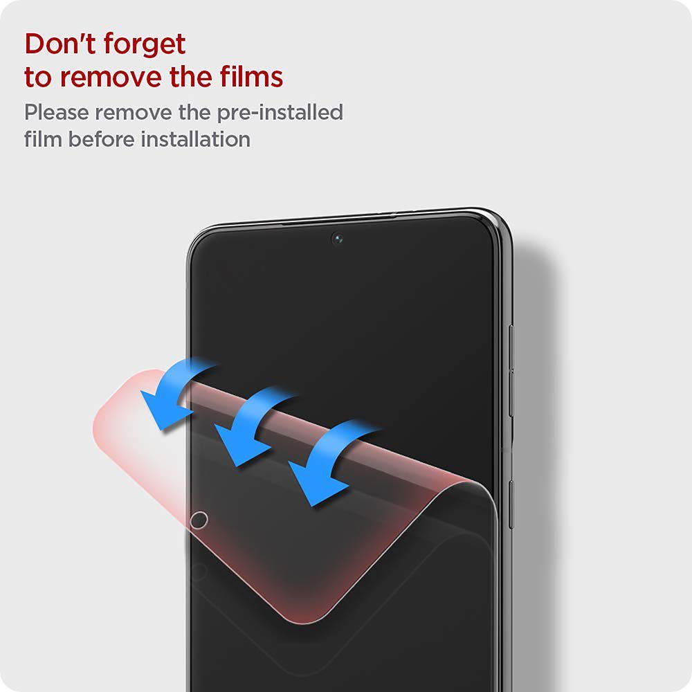 spigen Neo Flex Solid Screen Protector for SAMSUNG Galaxy S21 Plus (Undisturbed Touch Response)_6