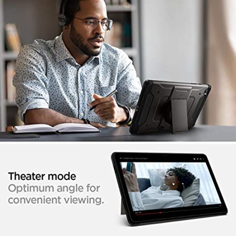 spigen Tough Armor Pro Polycarbonate Back Cover for SAMSUNG Galaxy Tab A7 (Shock Absorbent, Gunmetal)_15