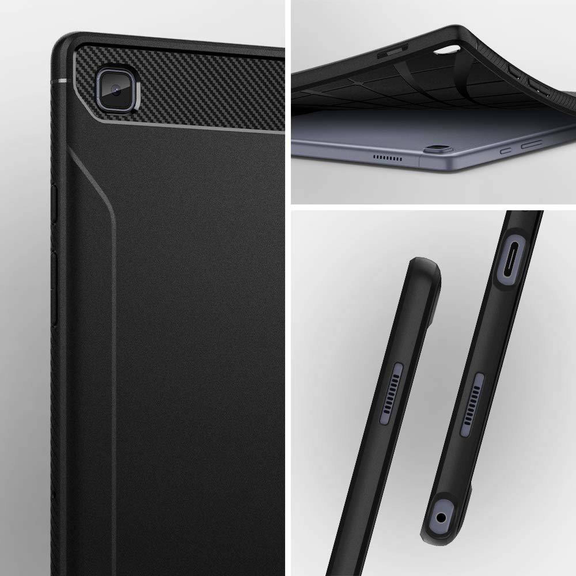spigen Tough Armor Pro Polycarbonate Back Cover for SAMSUNG Galaxy Tab A7 (Shock Absorbent, Gunmetal)_10