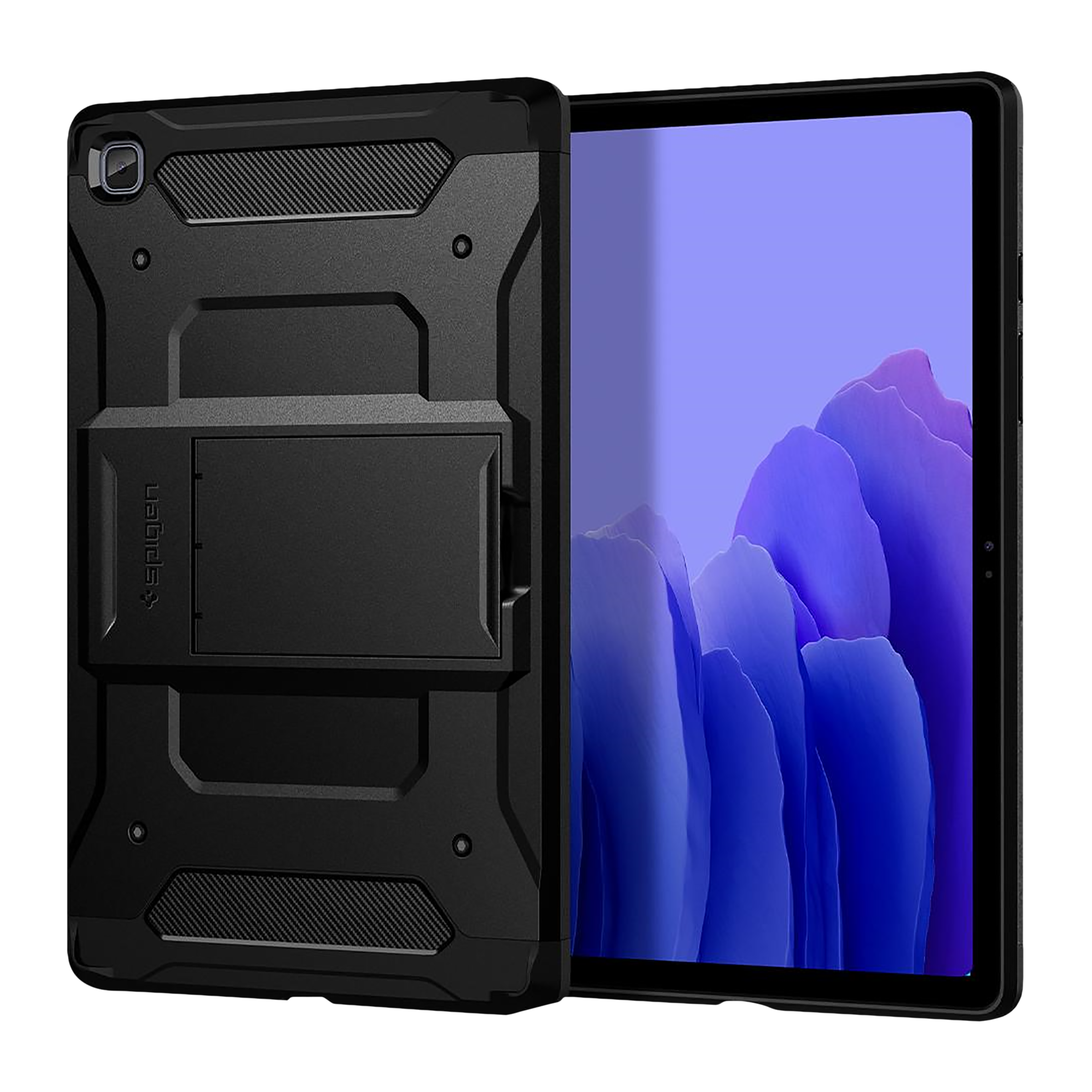 spigen Tough Armor Pro TPU & Polycarbonate Back Cover for SAMSUNG Galaxy Tab A7 (Shock Absorbent, Black)_1