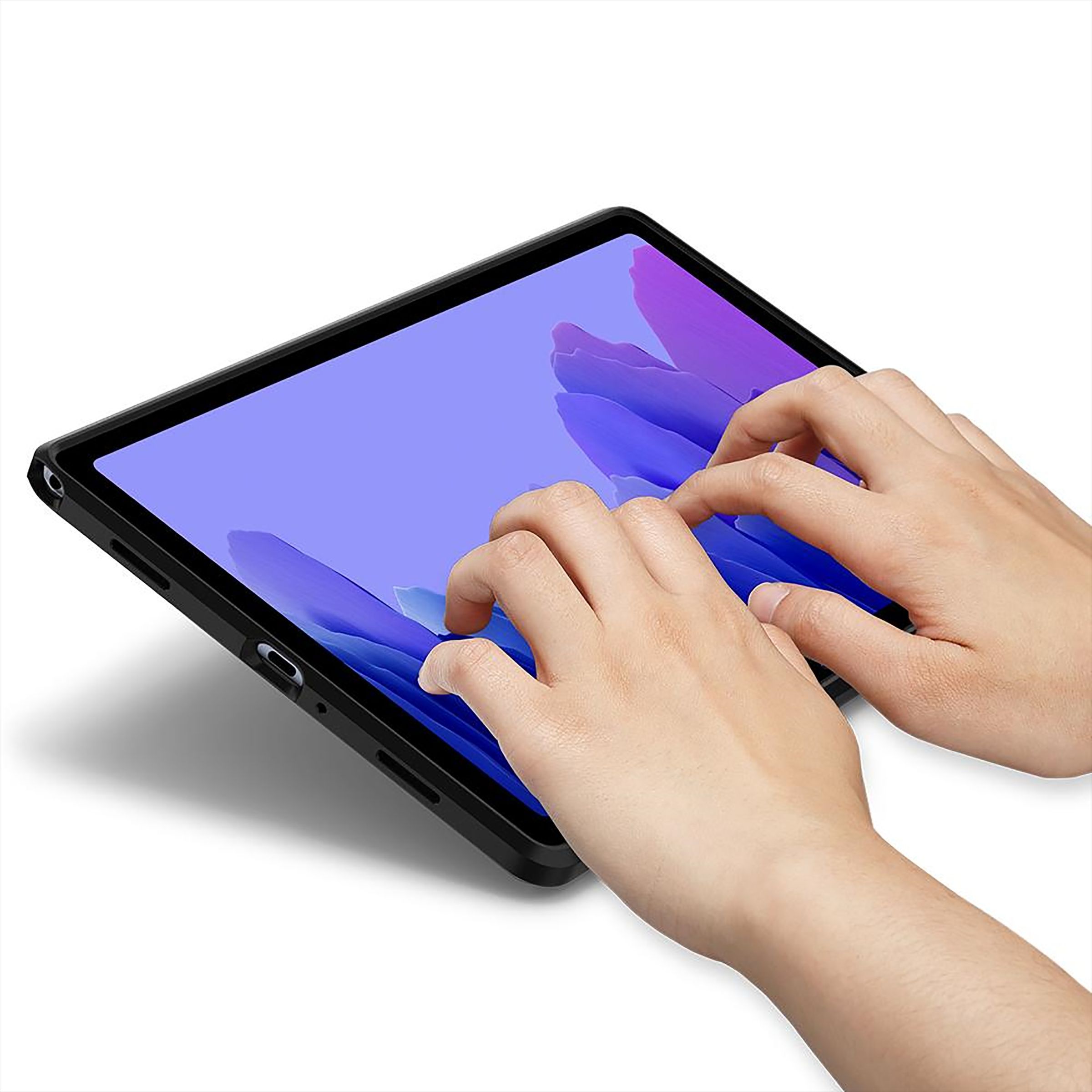 spigen Tough Armor Pro TPU & Polycarbonate Back Cover for SAMSUNG Galaxy Tab A7 (Shock Absorbent, Black)_15