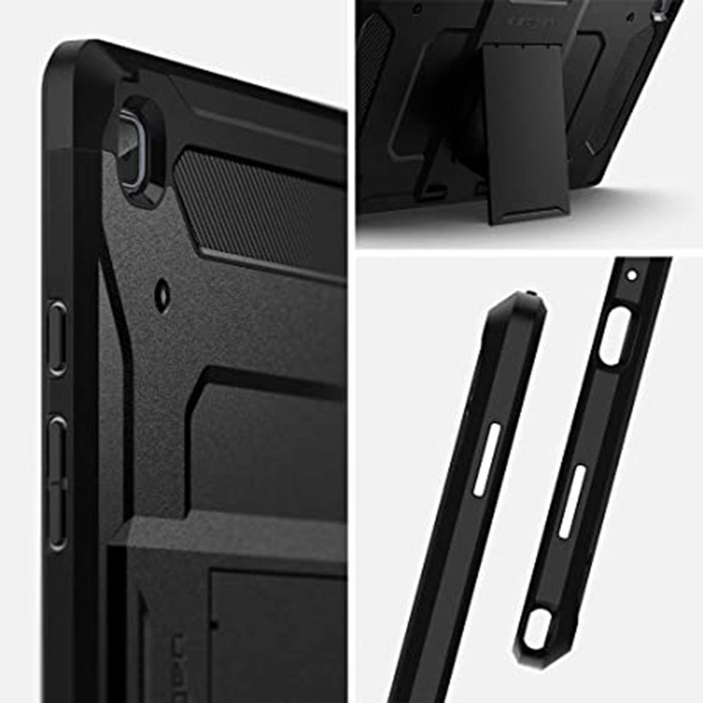 spigen Tough Armor Pro TPU & Polycarbonate Back Cover for SAMSUNG Galaxy Tab A7 (Shock Absorbent, Black)_10