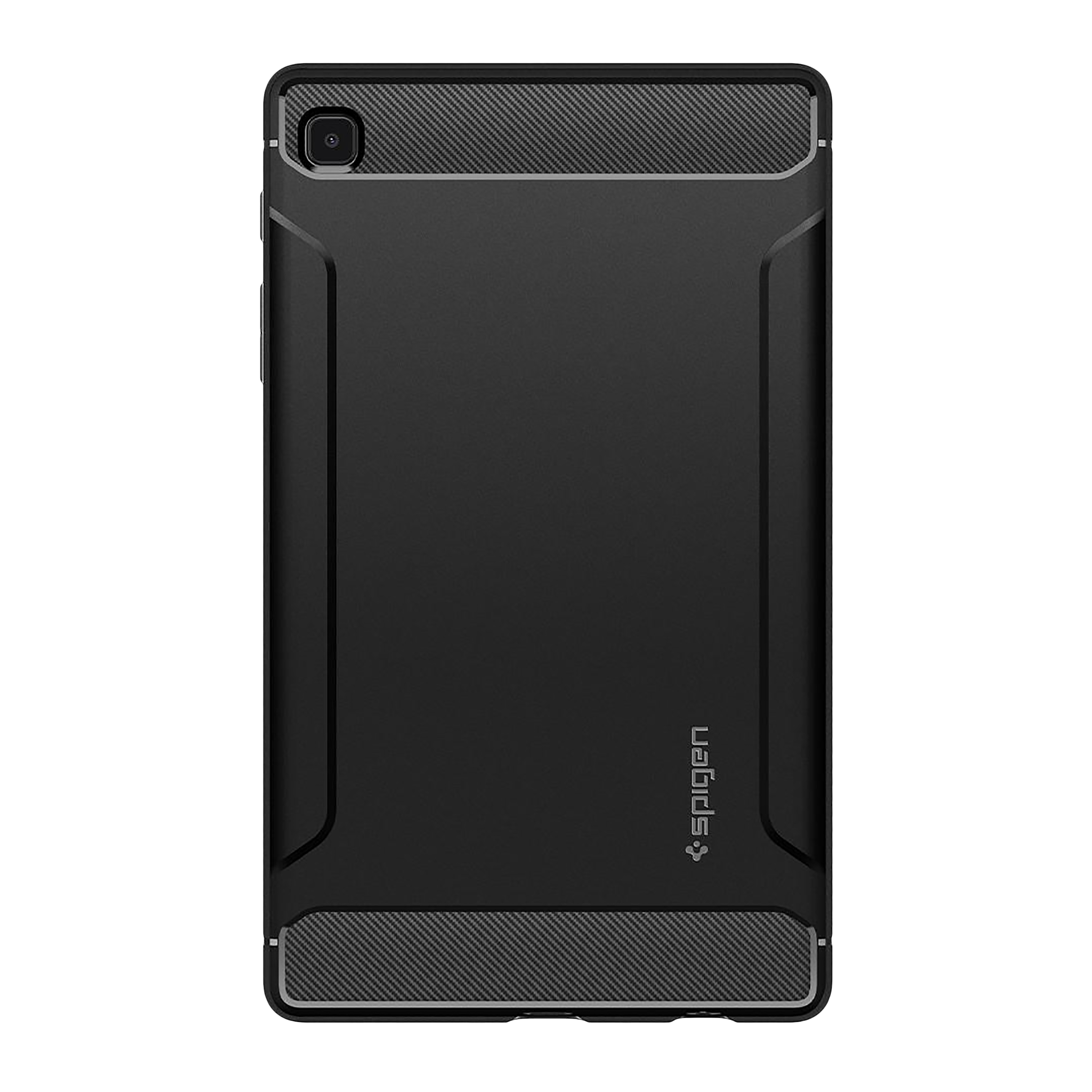 spigen Rugged Armor TPU Back Cover for SAMSUNG Galaxy Tab A7 Lite (Wireless Charging Compatible, Matte Black)_3