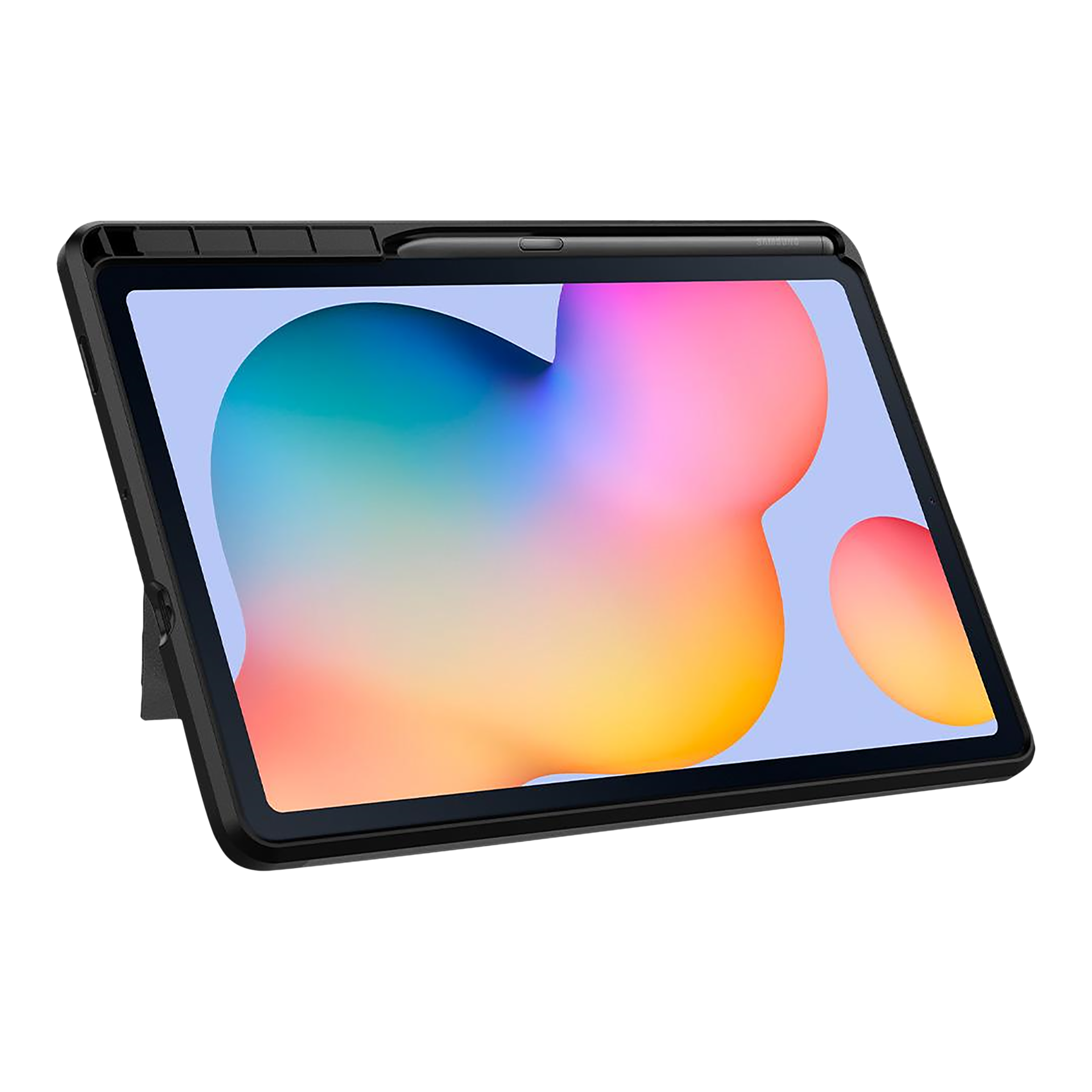 spigen Tough Armor Pro TPU & Polycarbonate Back Cover for SAMSUNG Galaxy Tab S6 Lite (Support S Pen Holder, Black)_13