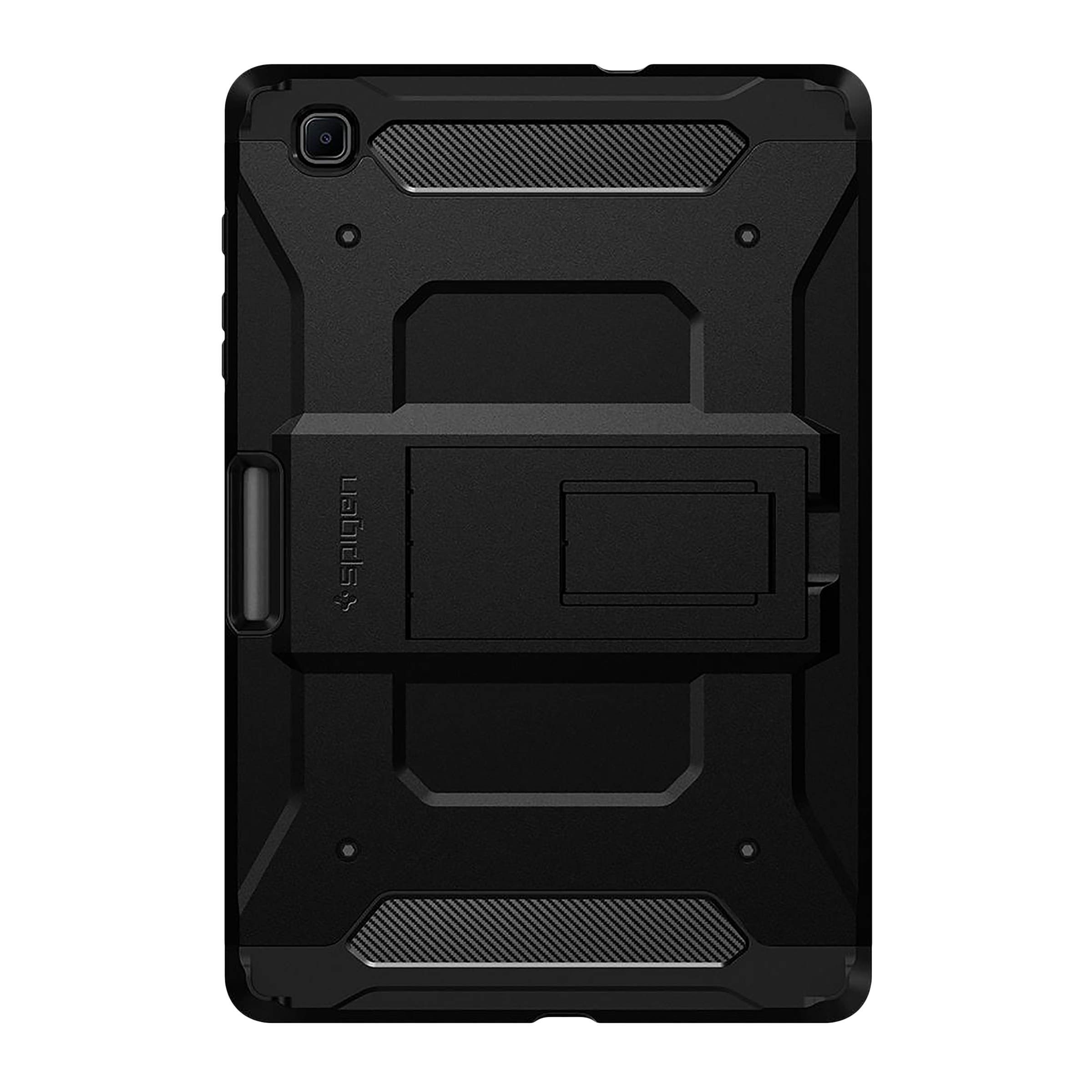spigen Tough Armor Pro TPU & Polycarbonate Back Cover for SAMSUNG Galaxy Tab S6 Lite (Support S Pen Holder, Black)_3