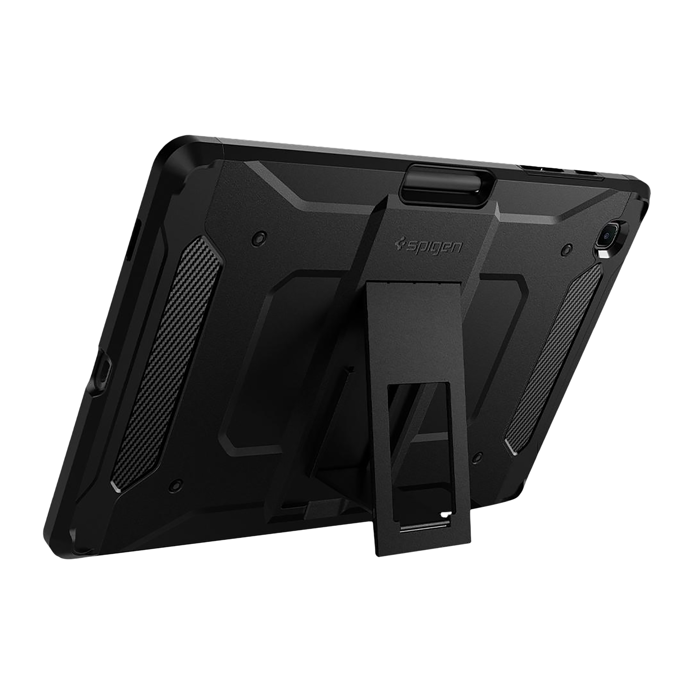 spigen Tough Armor Pro TPU & Polycarbonate Back Cover for SAMSUNG Galaxy Tab S6 Lite (Support S Pen Holder, Black)_6