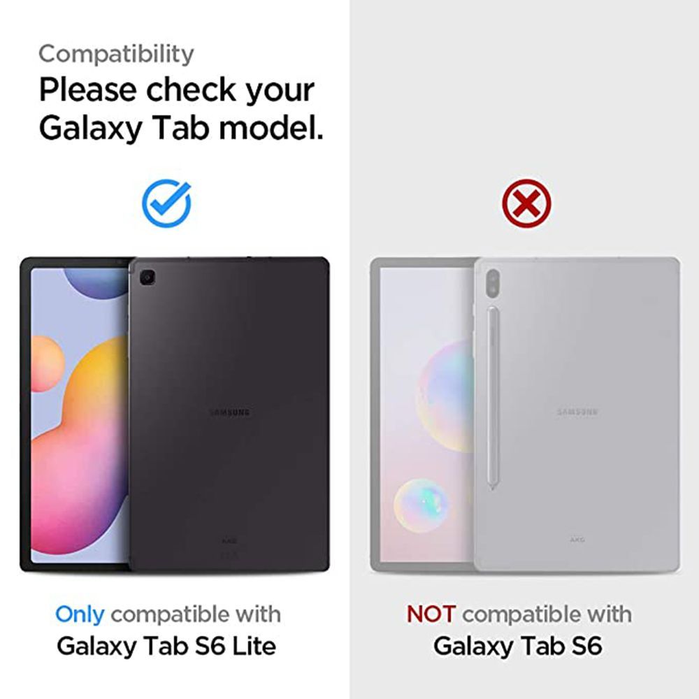 spigen Tough Armor Pro TPU & Polycarbonate Back Cover for SAMSUNG Galaxy Tab S6 Lite (Support S Pen Holder, Black)_10