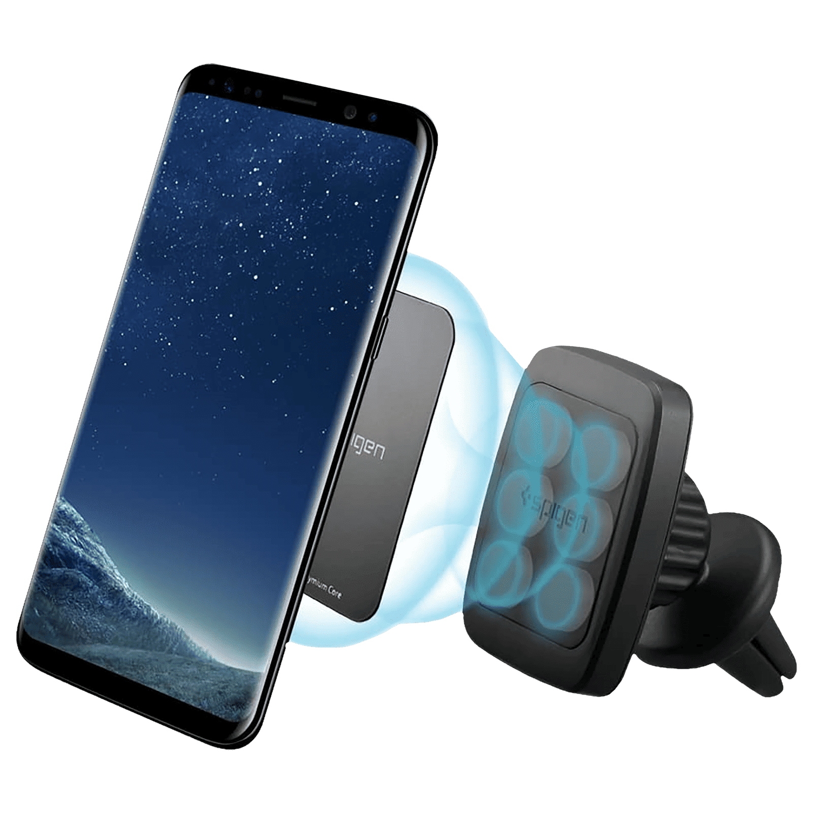 spigen Dashboard Mobile Holder (360 Rotation, 000CD20115, Black)_4