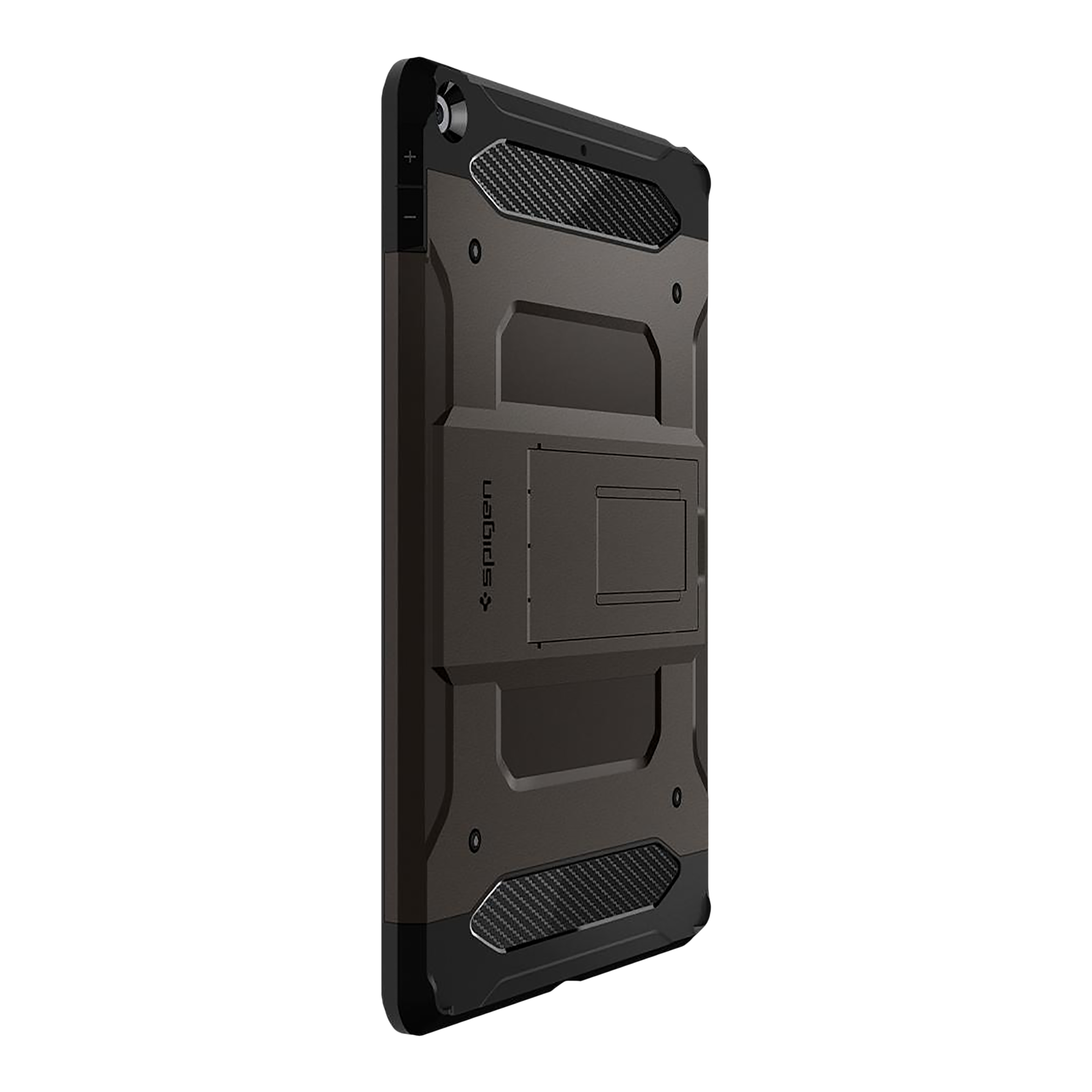 spigen Tough Armor TECH Polycarbonate Back Cover for Apple iPad 10.2 Inch (Shock Absorption, Gunmetal)_7