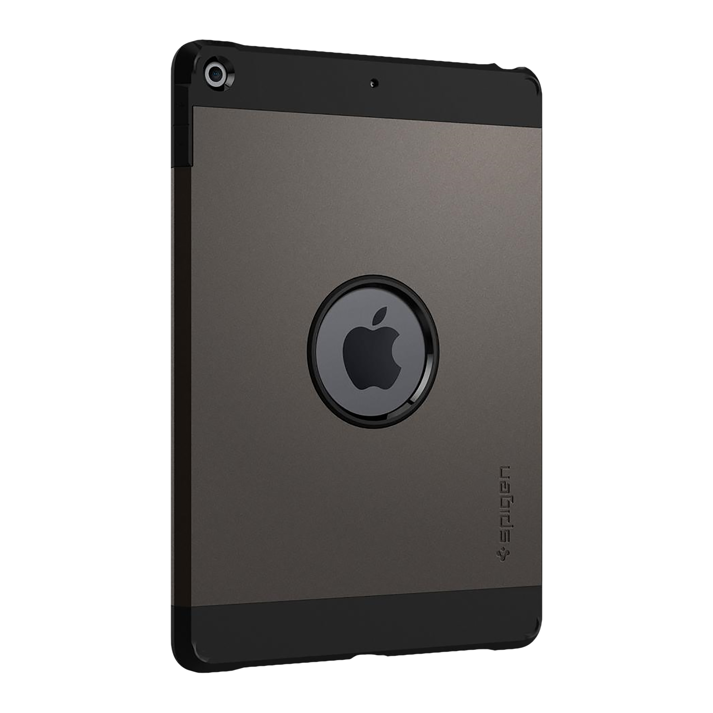 spigen Tough Armor Hard Polycarbonate Back Cover for Apple iPad 10.2 Inch (2021/2020/2019) (Dual Layered Back Protection, Gunmetal)_9