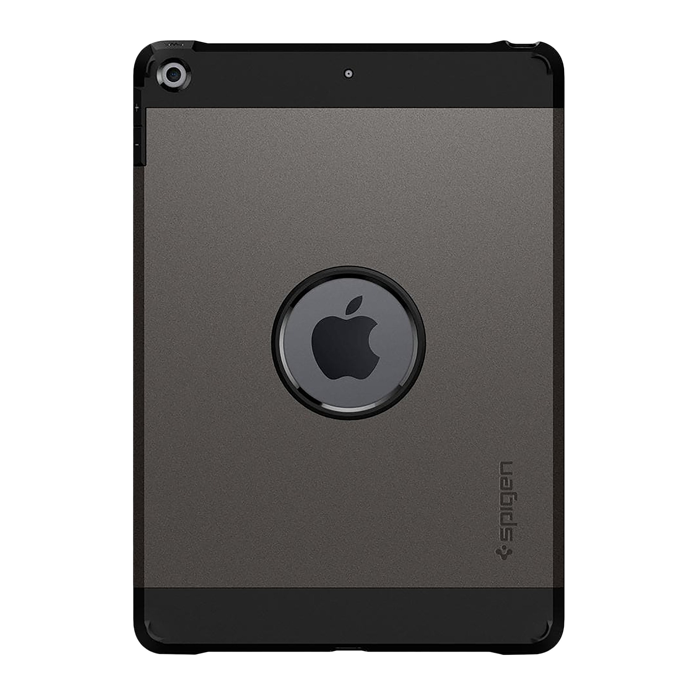 spigen Tough Armor Hard Polycarbonate Back Cover for Apple iPad 10.2 Inch (2021/2020/2019) (Dual Layered Back Protection, Gunmetal)_3
