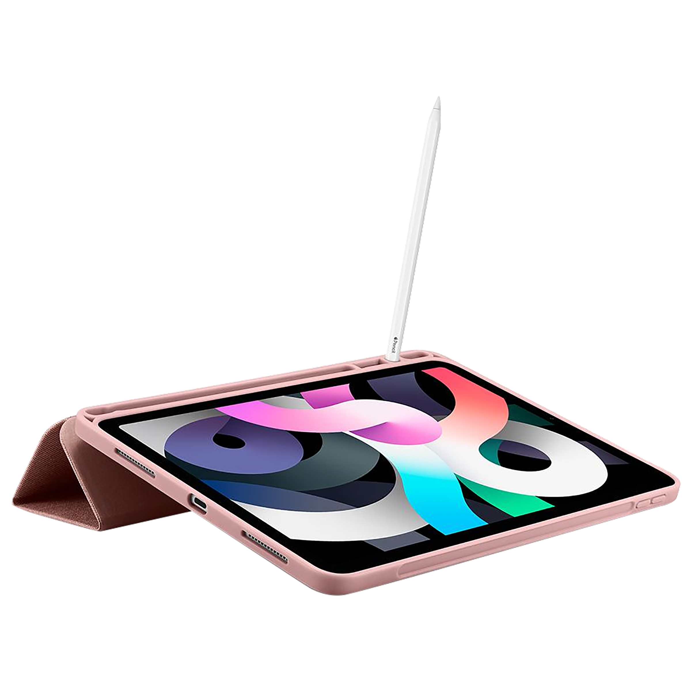 spigen Urban Fit Nylon Flip Cover for Apple iPad Air 10.9 Inch (Pencil Holder, Rose Gold) spigen Urban Fit Nylon Flip Cover for Apple iPad Air 10.9 Inch (Pencil Holder, Rose Gold)_19