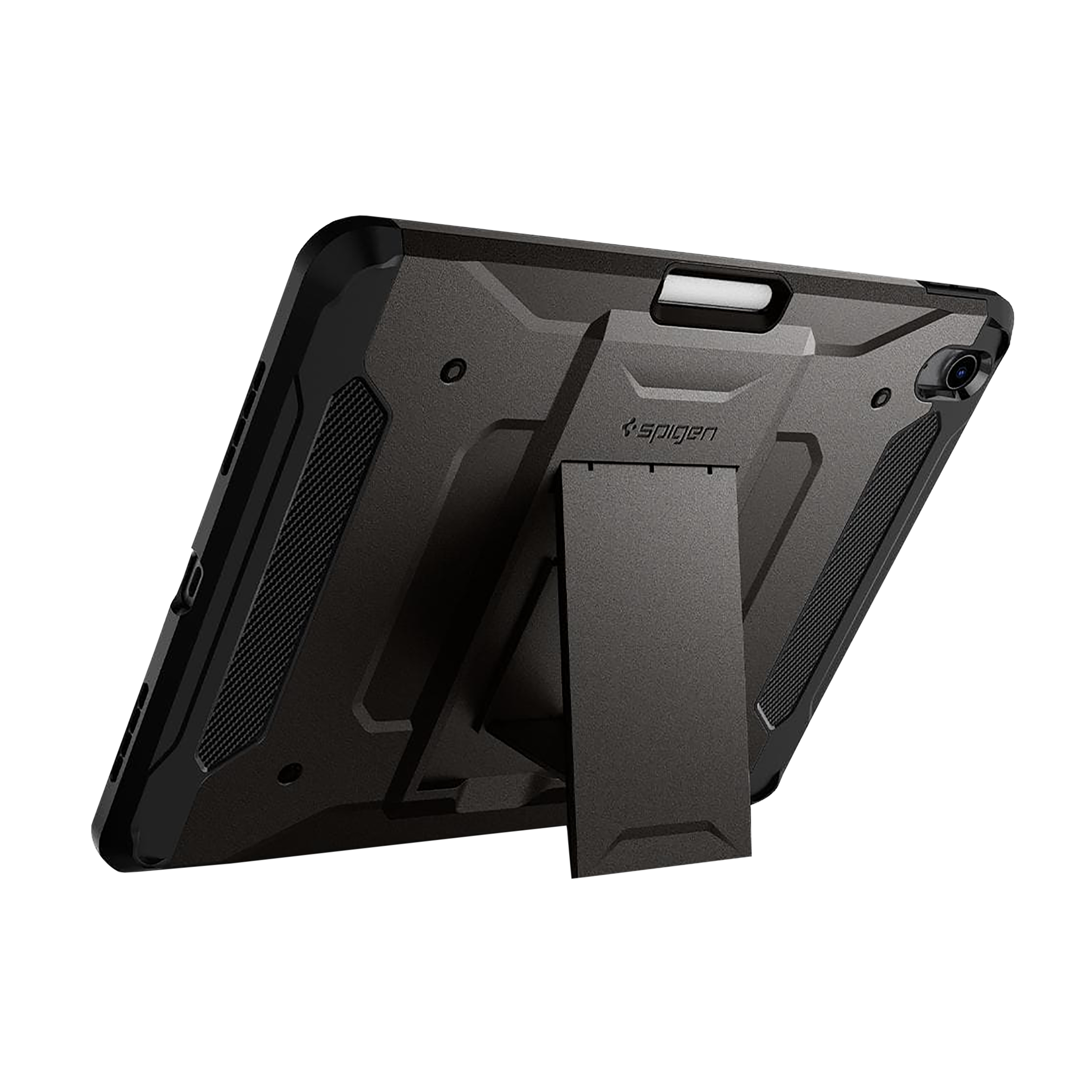 spigen Tough Armor Pro Polycarbonate Back Cover for Apple iPad Air 10.9 Inch (Raised Edges, Gunmetal)_13