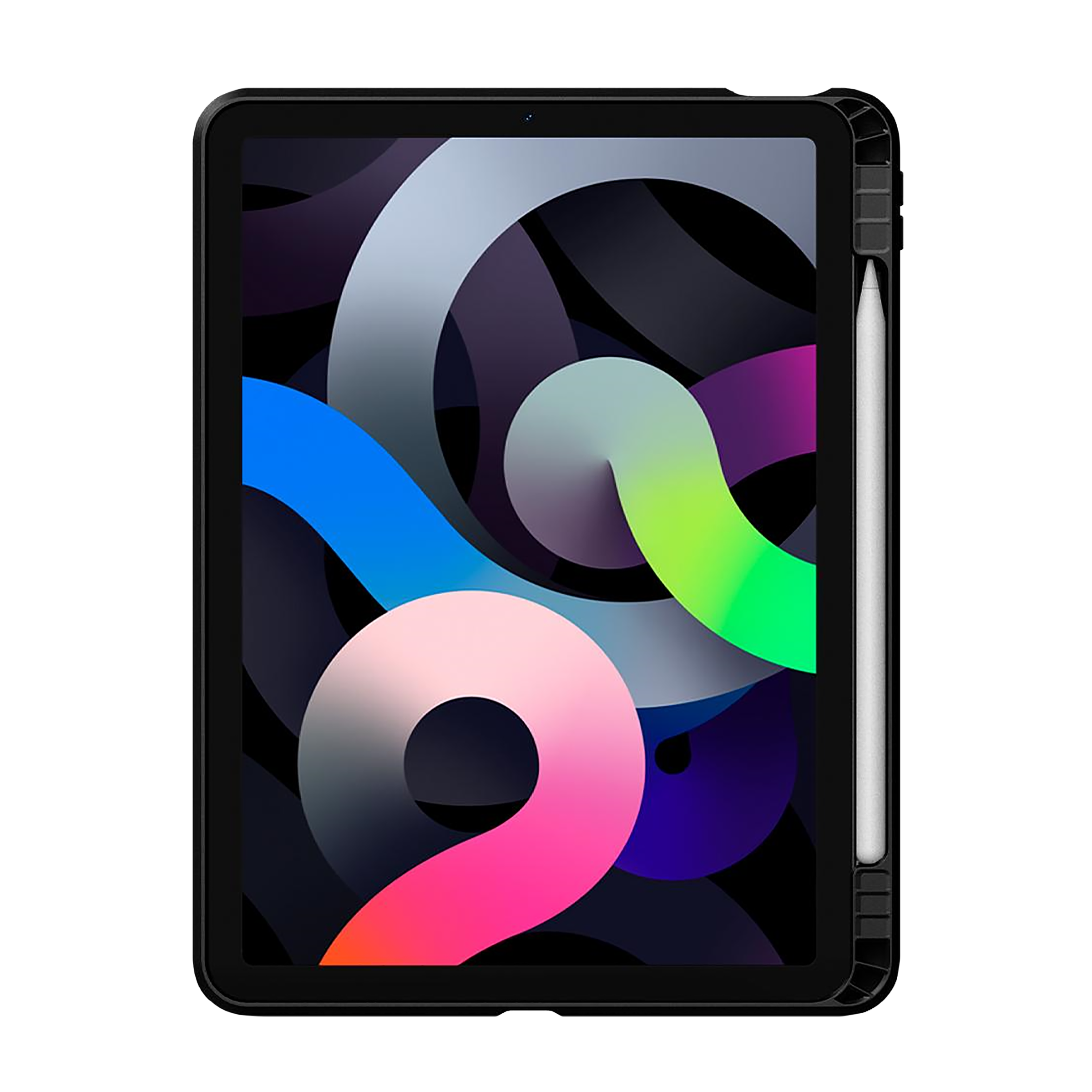 spigen Tough Armor Pro Polycarbonate Back Cover for Apple iPad Air 10.9 Inch (Raised Edges, Gunmetal)_18