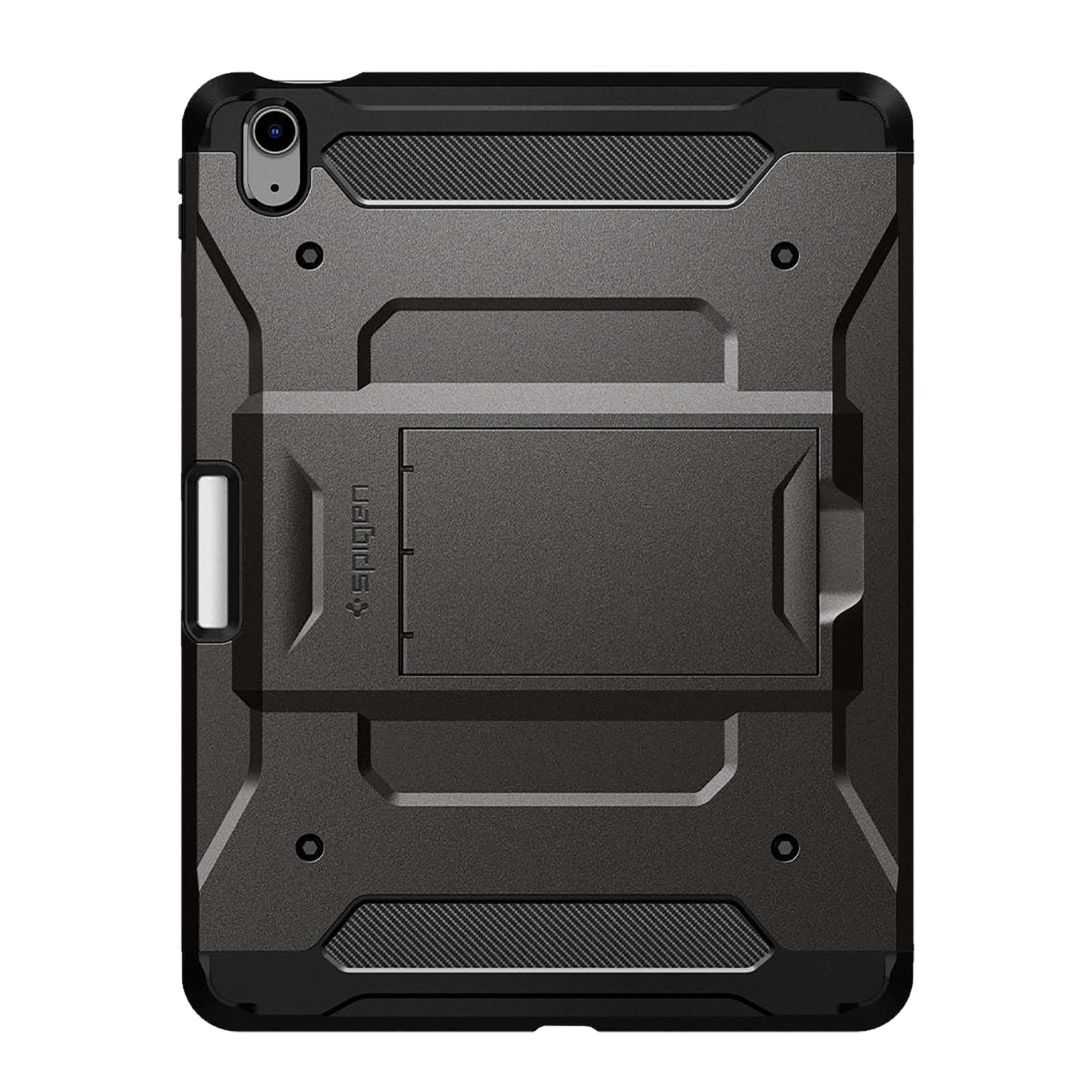 spigen Tough Armor Pro Polycarbonate Back Cover for Apple iPad Air 10.9 Inch (Raised Edges, Gunmetal)_3