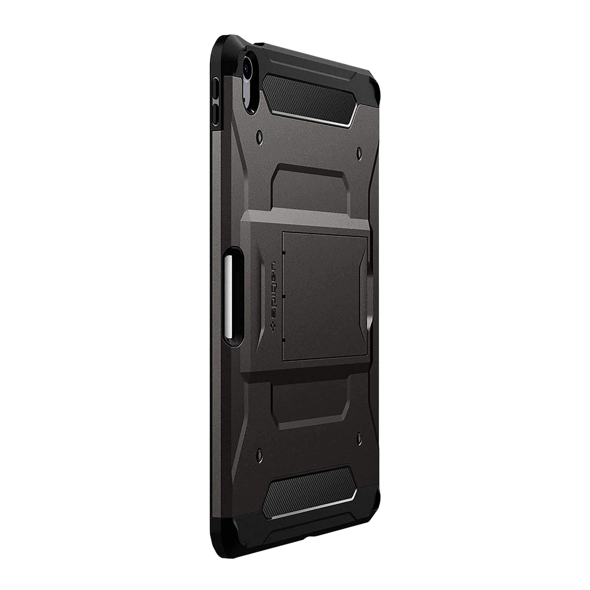 spigen Tough Armor Pro Polycarbonate Back Cover for Apple iPad Air 10.9 Inch (Raised Edges, Gunmetal)_6