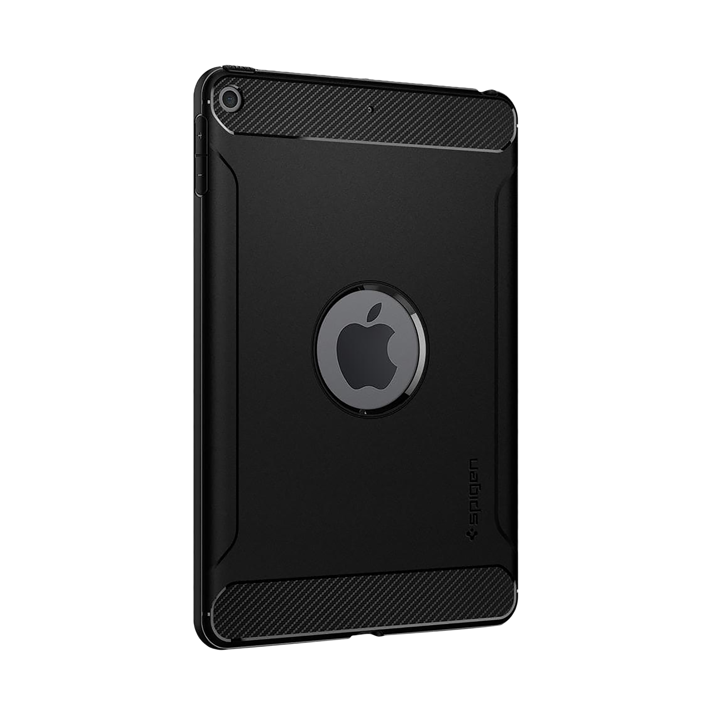 spigen Rugged Armor TPU Back Case for Apple iPad Mini 5 (Air Cushion Technology, Black)_17