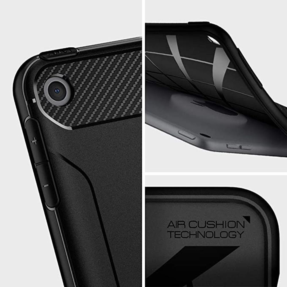 spigen Rugged Armor TPU Back Case for Apple iPad Mini 5 (Air Cushion Technology, Black)_6