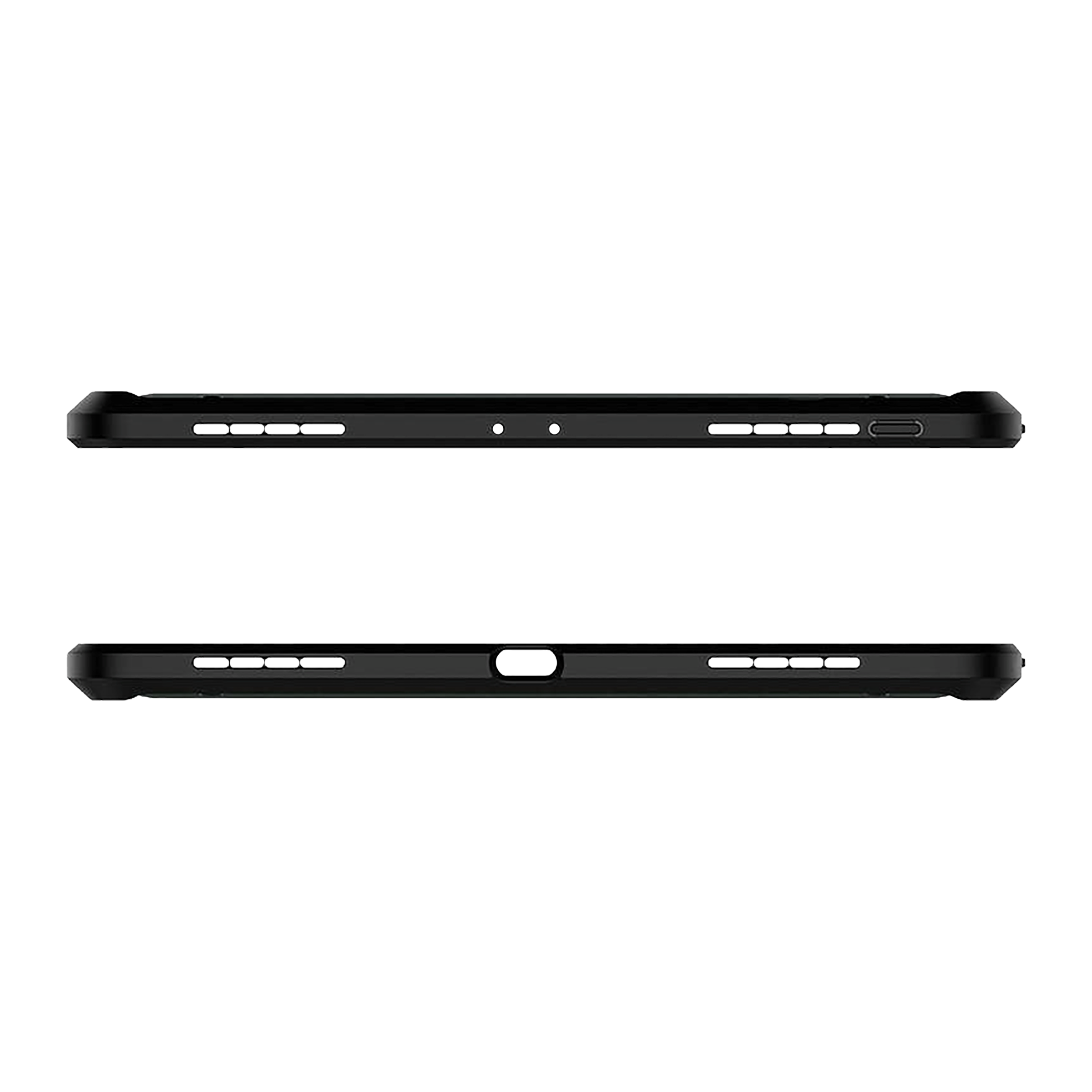 spigen Tough Armor Pro Polycarbonate & Carbon Fiber Back Cover for Apple iPad Pro 11 Inch (Air Cushion Technology, Black)_4