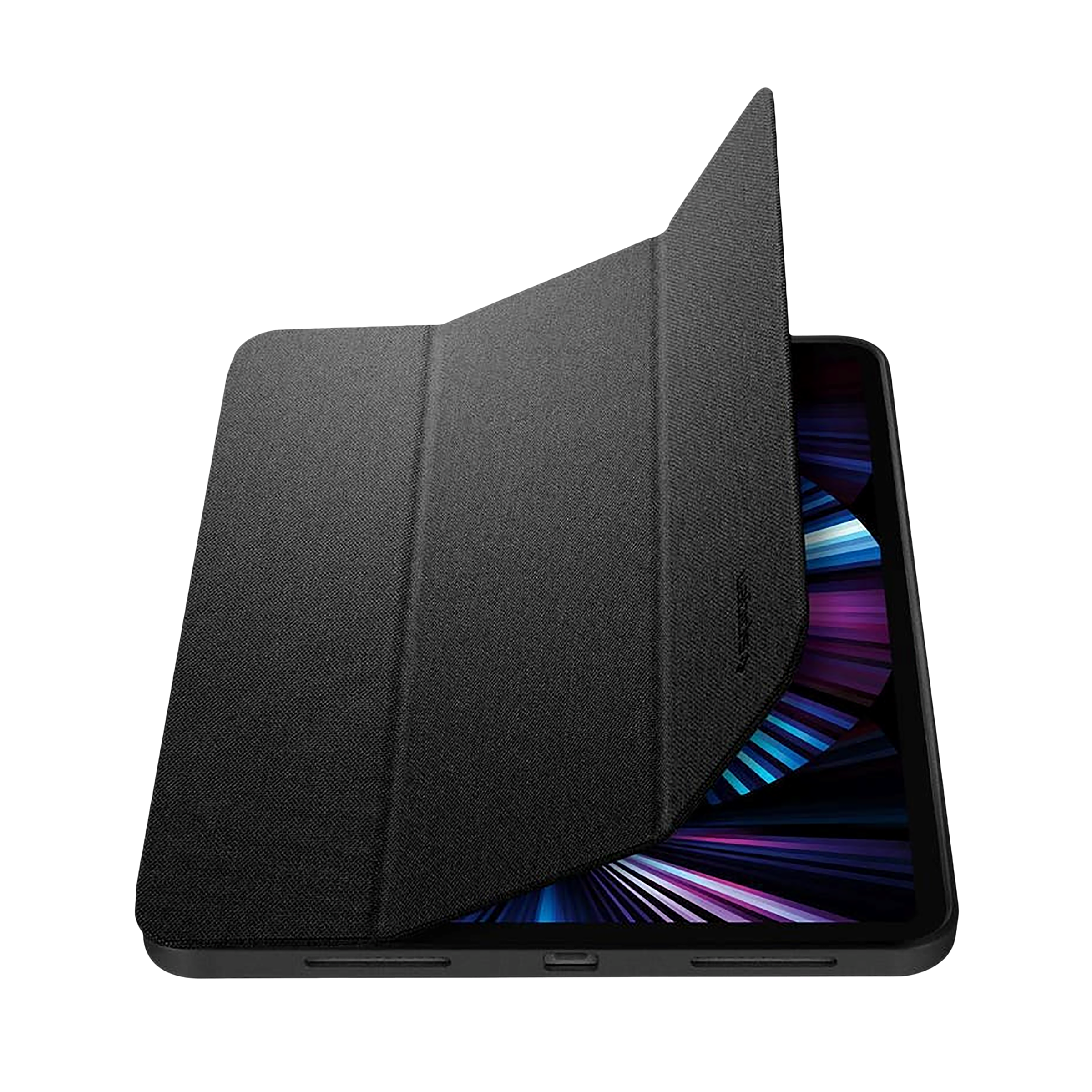 spigen Urban Fit Nylon Flip Cover for Apple iPad Pro 11 Inch (Pencil Holder, Black)_15