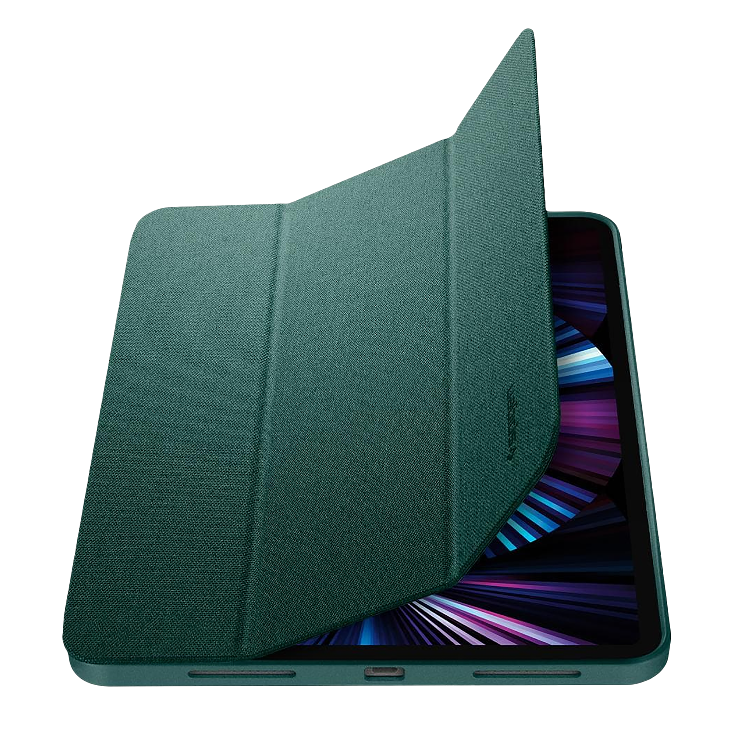spigen Urban Fit Nylon Flip Cover for Apple iPad Pro 11 Inch (Pencil Holder, Military Green)_5