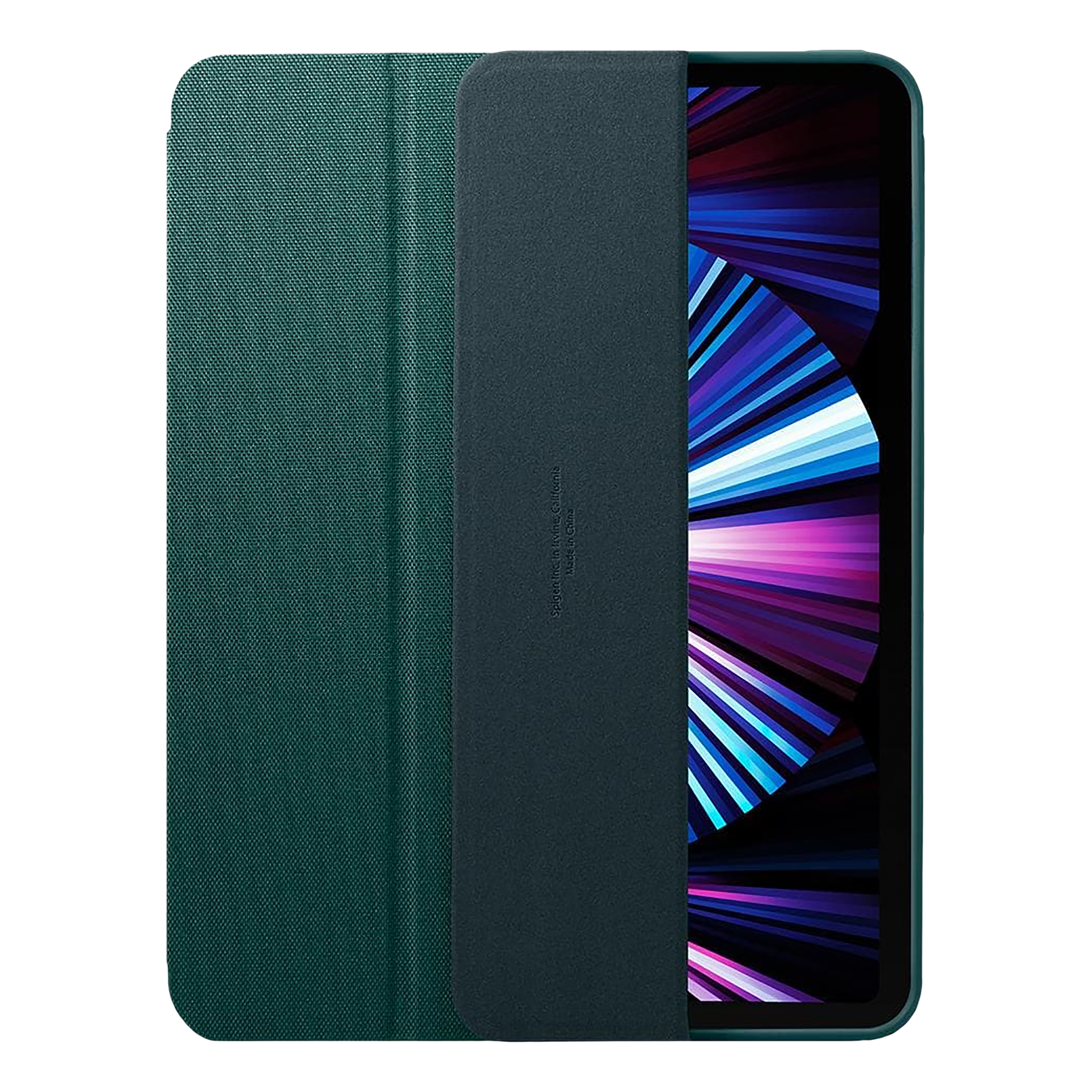 spigen Urban Fit Nylon Flip Cover for Apple iPad Pro 11 Inch (Pencil Holder, Military Green)_7