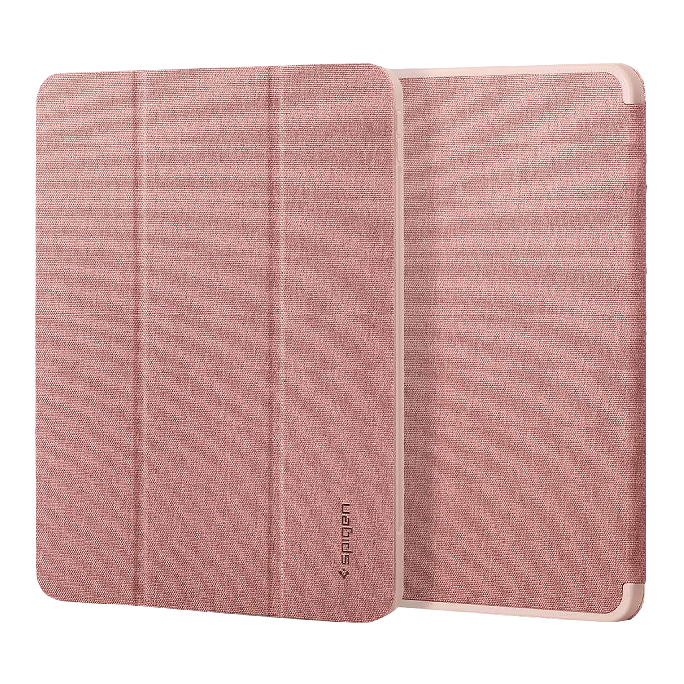 spigen Urban Fit Nylon Flip Cover for Apple iPad Pro 11 Inch (Pencil Holder, Rose Gold)_1