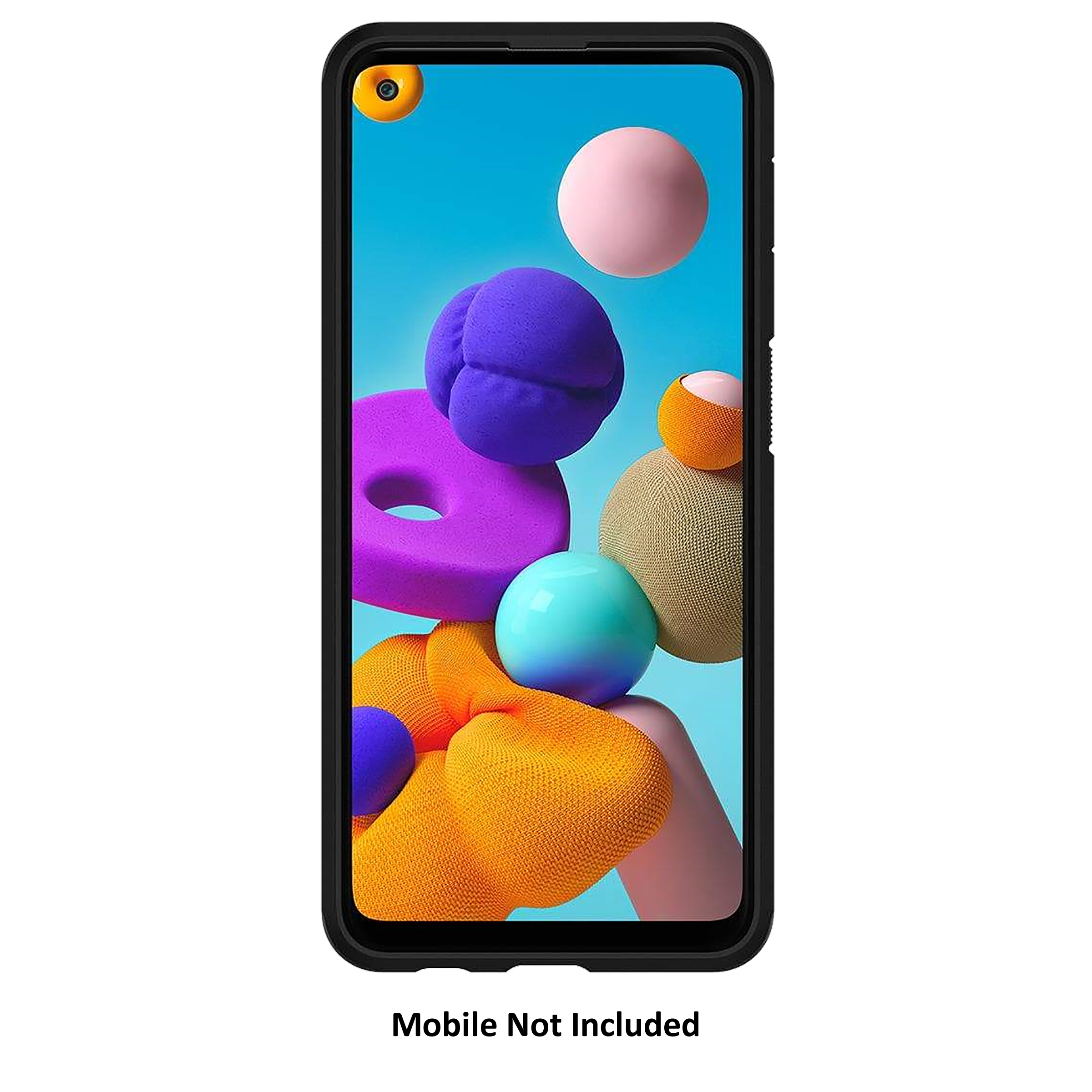 spigen Tough Armor TPU & Polycarbonate Back Case with Stand for SAMSUNG Galaxy A21s (Wireless Charging Compatible, Metal Slate)_13