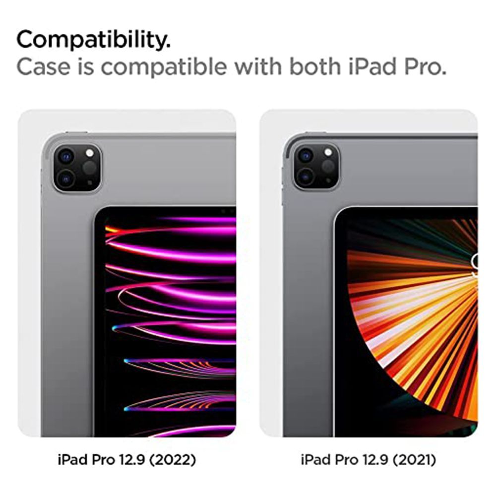 spigen Ultra Hybrid Pro Polycarbonate & TPU Back Case with Stand for Apple iPad Pro 11 inch M4 (2024)/12.9 Inch (Air Cushion Technology, Black)_10