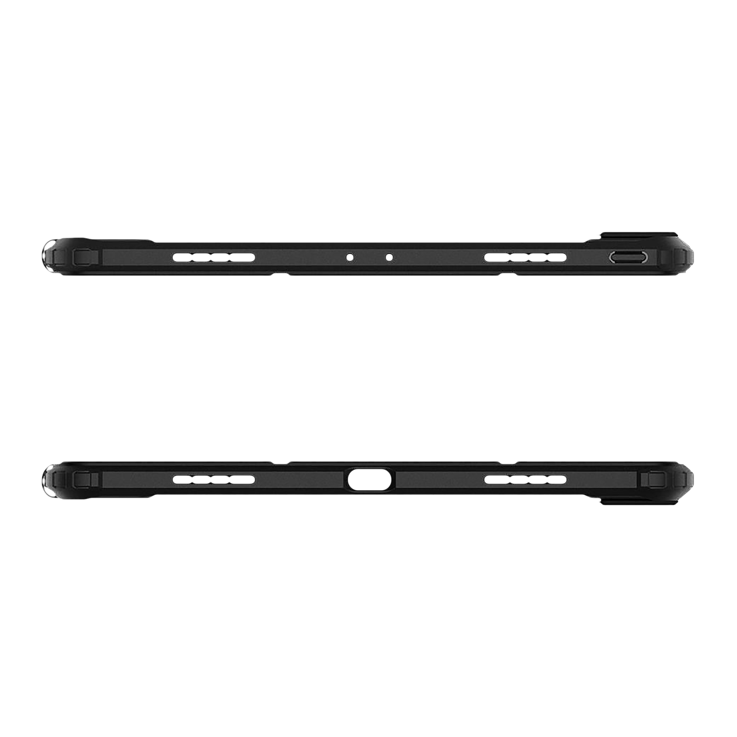 spigen Ultra Hybrid Pro Polycarbonate & TPU Back Case with Stand for Apple iPad Pro 11 inch M4 (2024)/12.9 Inch (Air Cushion Technology, Black)_15