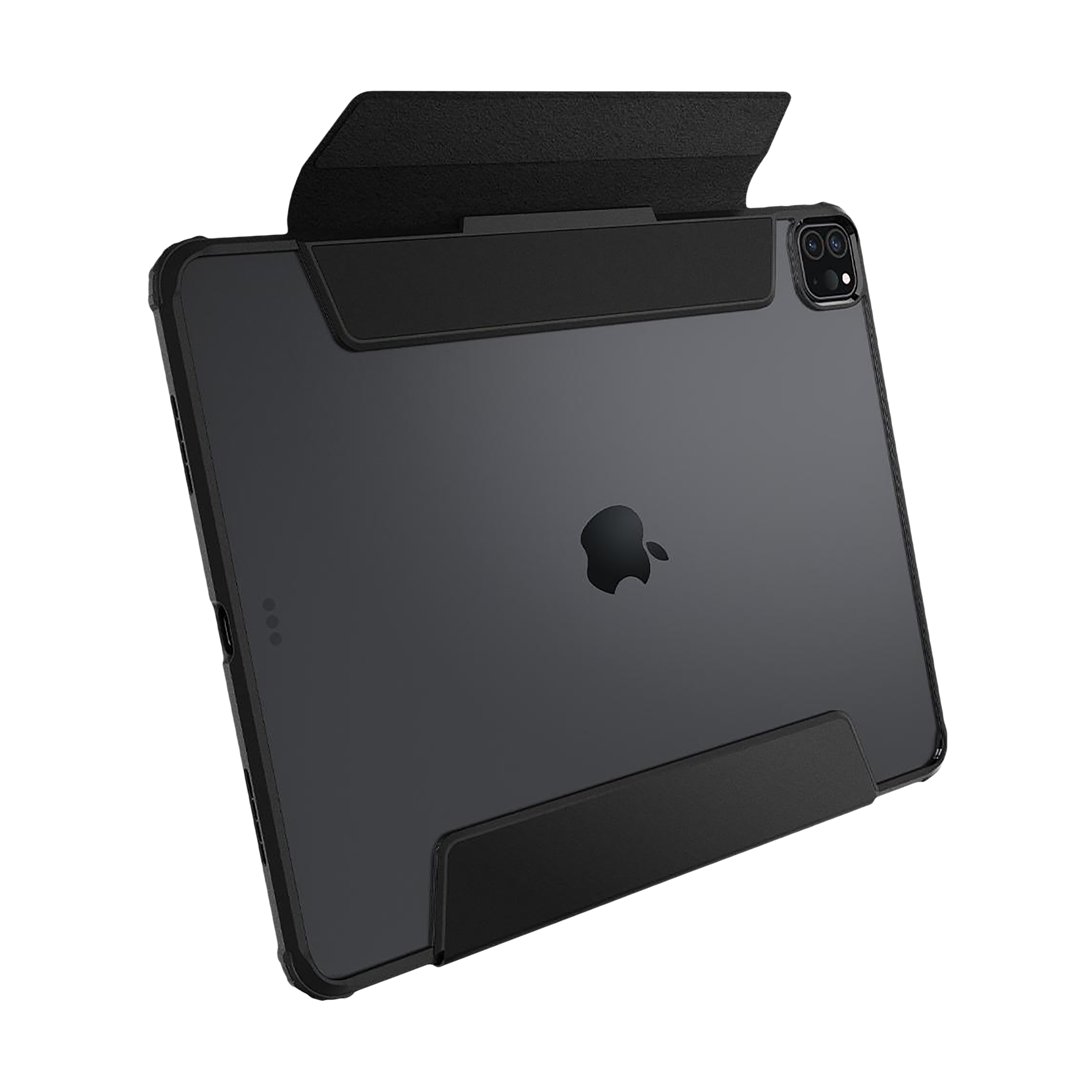 spigen Ultra Hybrid Pro Polycarbonate & TPU Back Case with Stand for Apple iPad Pro 11 inch M4 (2024)/12.9 Inch (Air Cushion Technology, Black)_18