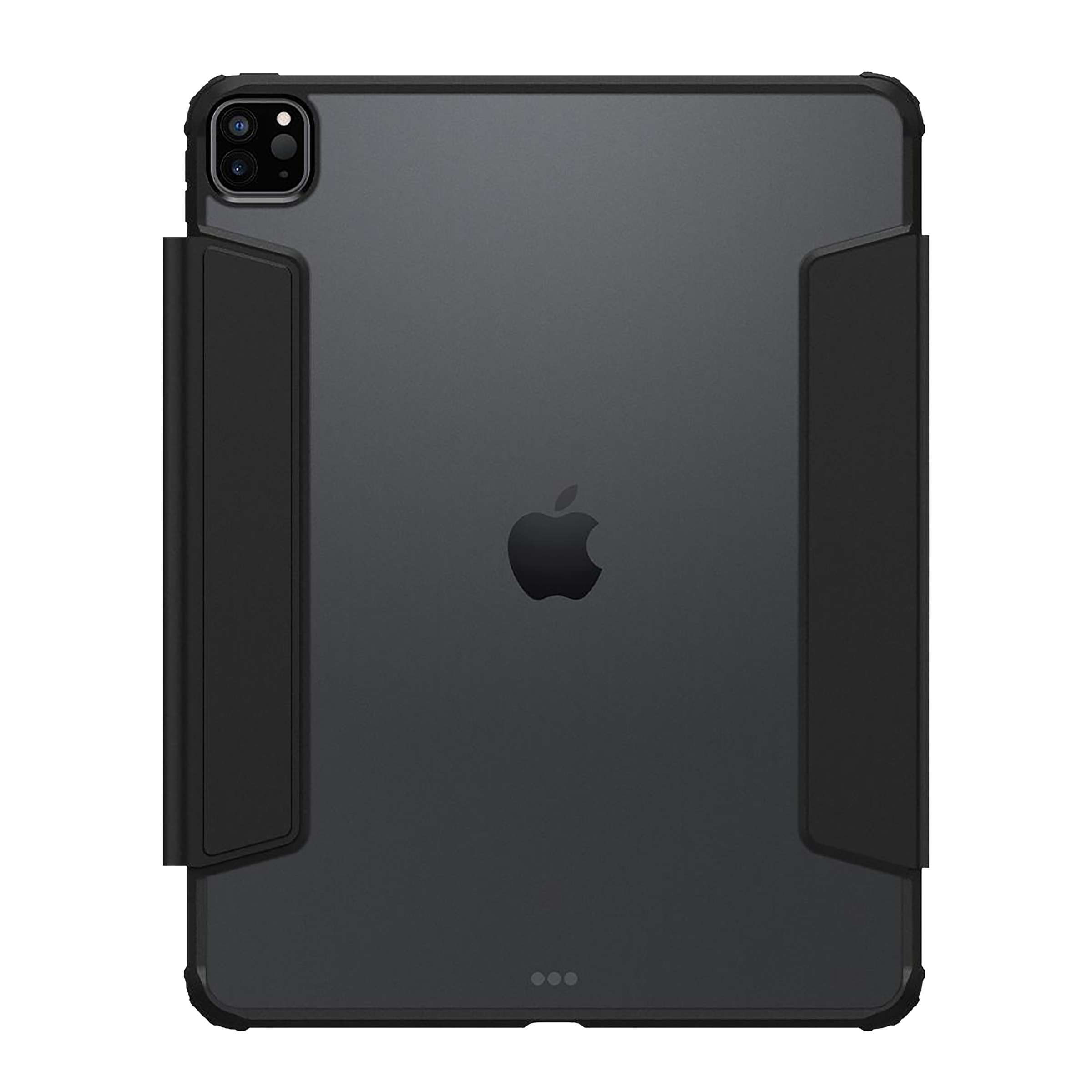 spigen Ultra Hybrid Pro Polycarbonate & TPU Back Case with Stand for Apple iPad Pro 11 inch M4 (2024)/12.9 Inch (Air Cushion Technology, Black)_3