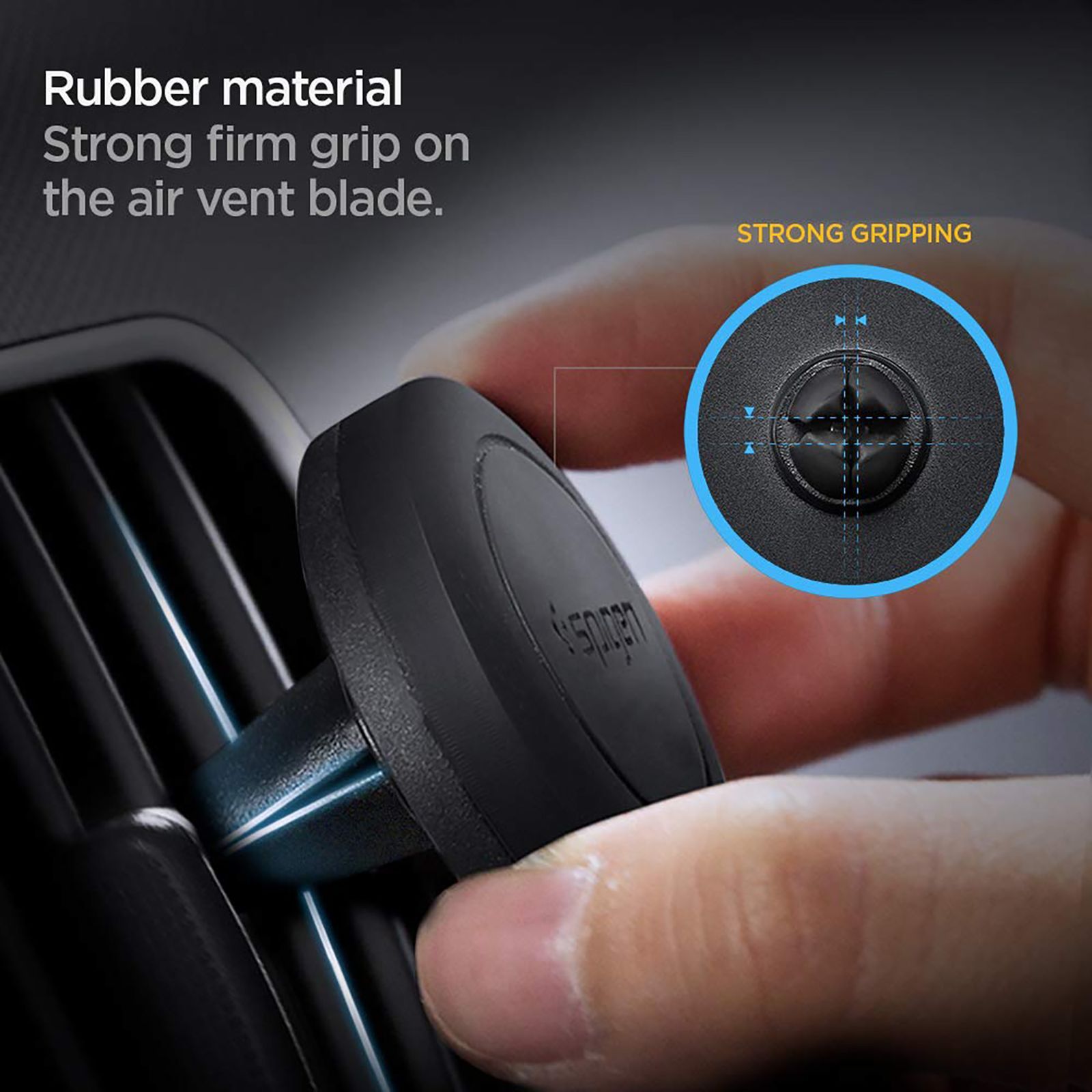 spigen Dashboard Mobile Holder (Magnetic Holder, SGP11583, Black)_14