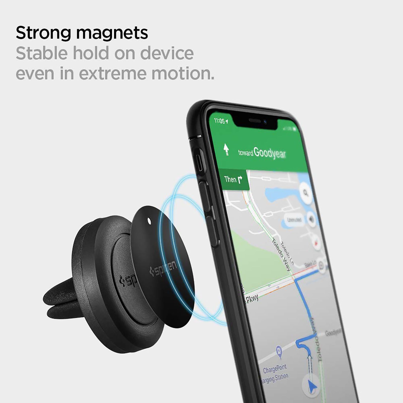 spigen Dashboard Mobile Holder (Magnetic Holder, SGP11583, Black)_17