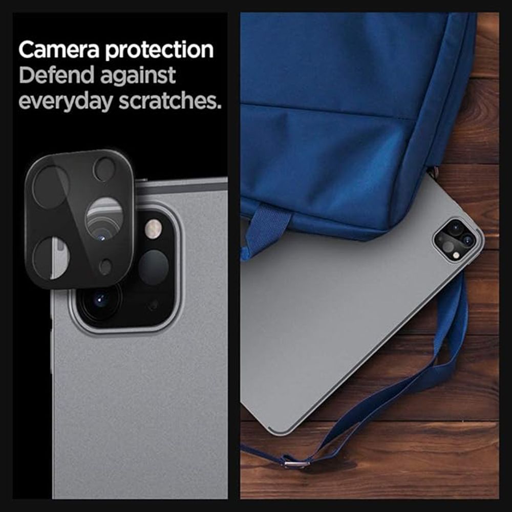 spigen Camera Lens Protector For iPad Pro 11/12 (Extra Scratch Protection, AGL01110, Black)_6