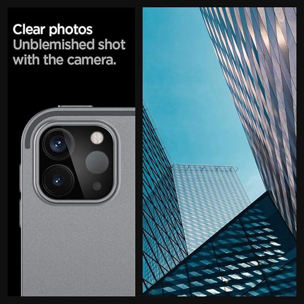 spigen Camera Lens Protector For iPad Pro 11/12 (Extra Scratch Protection, AGL01110, Black)_7