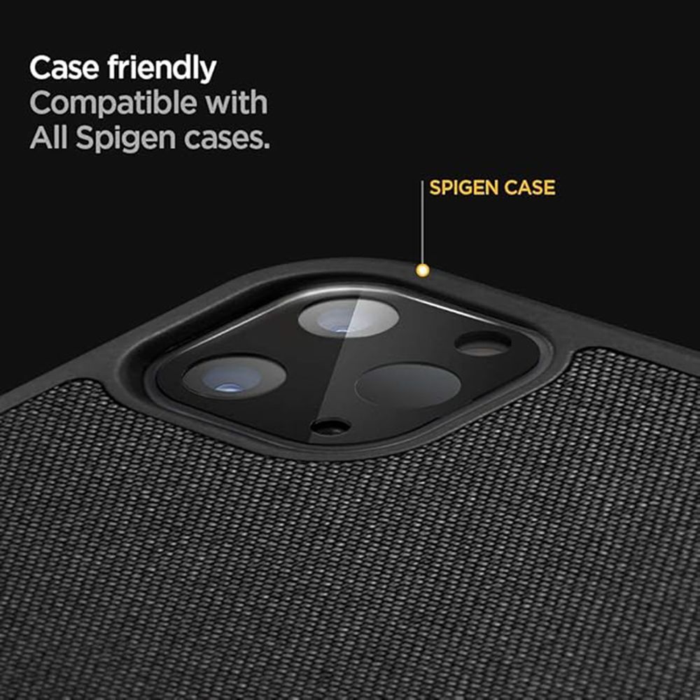 spigen Camera Lens Protector For iPad Pro 11/12 (Extra Scratch Protection, AGL01110, Black)_8