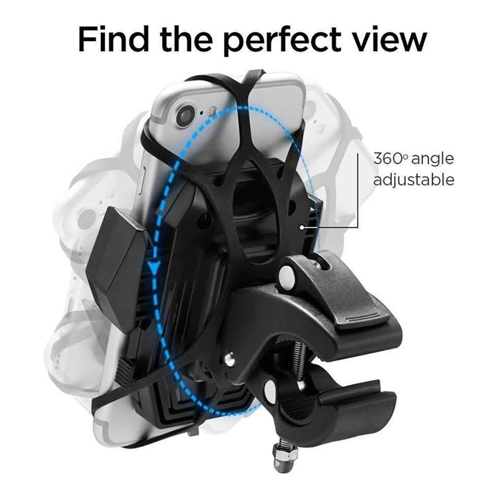 spigen Velo A251 Bike Mount Mobile Holder (Rubber Clips, 000CD20875, Black) spigen Velo A251 Bike Mount Mobile Holder (Rubber Clips, 000CD20875, Black)_4