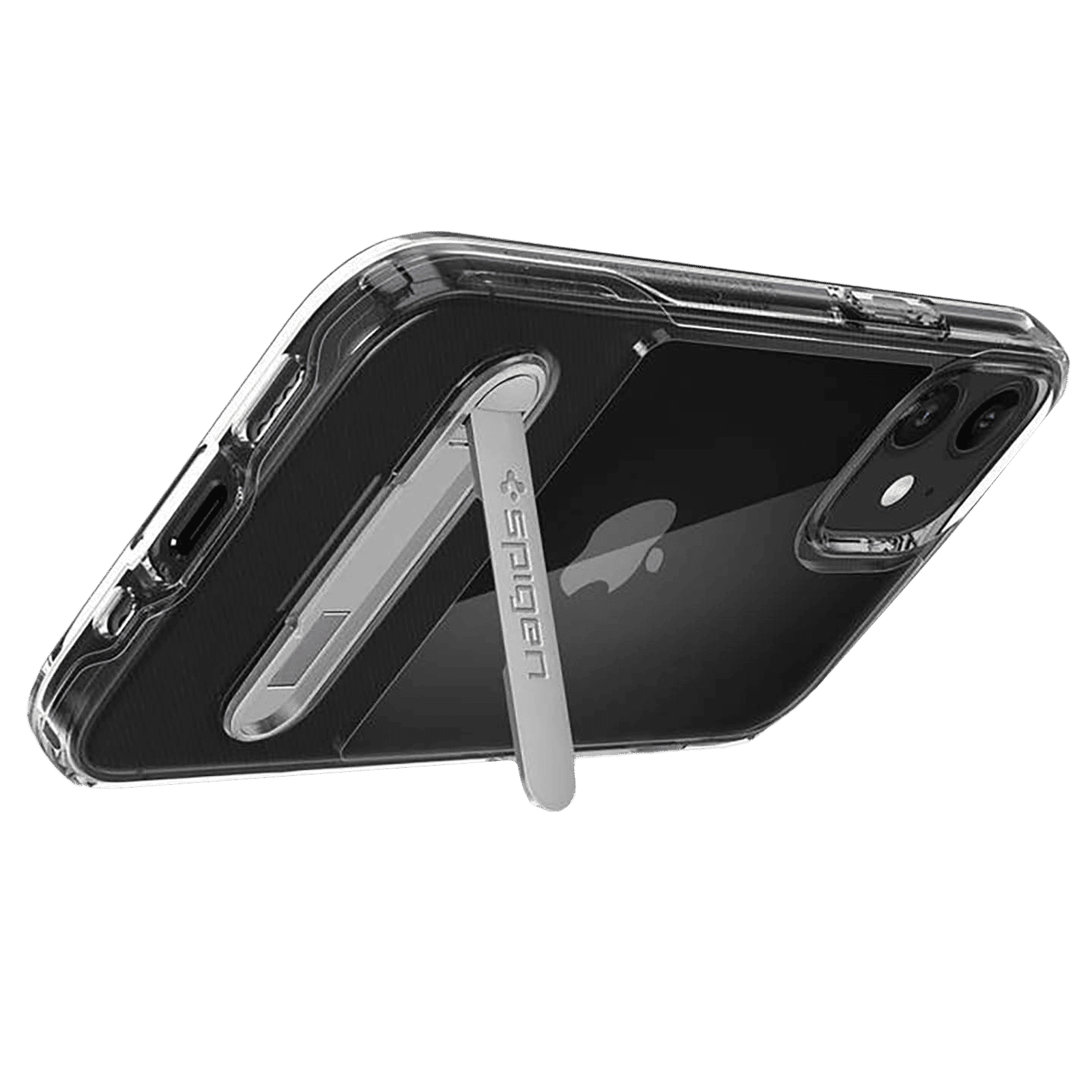 spigen Slim Armor Essential S TPU & PC Back Case For iPhone 12 Mini (Air Cushion Technology, ACS01553, Crystal Clear)_9