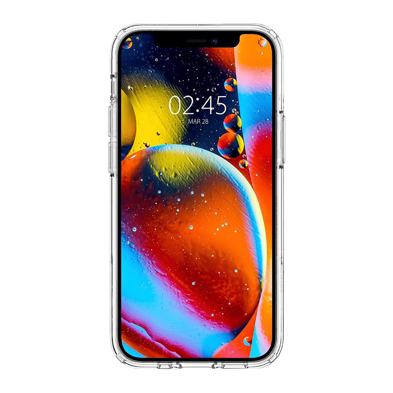 spigen Slim Armor Essential S TPU & PC Back Case For iPhone 12 Mini (Air Cushion Technology, ACS01553, Crystal Clear)_5