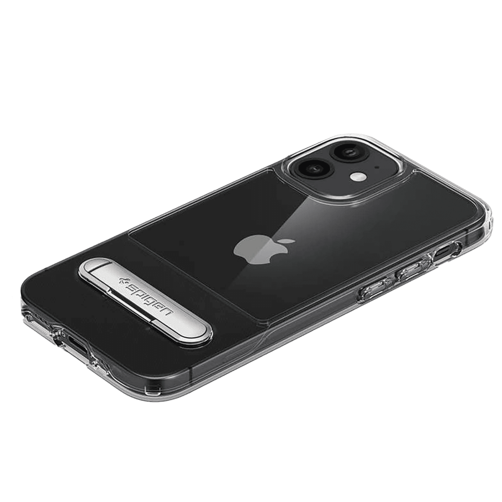 spigen Slim Armor Essential S TPU & PC Back Case For iPhone 12 Mini (Air Cushion Technology, ACS01553, Crystal Clear)_8