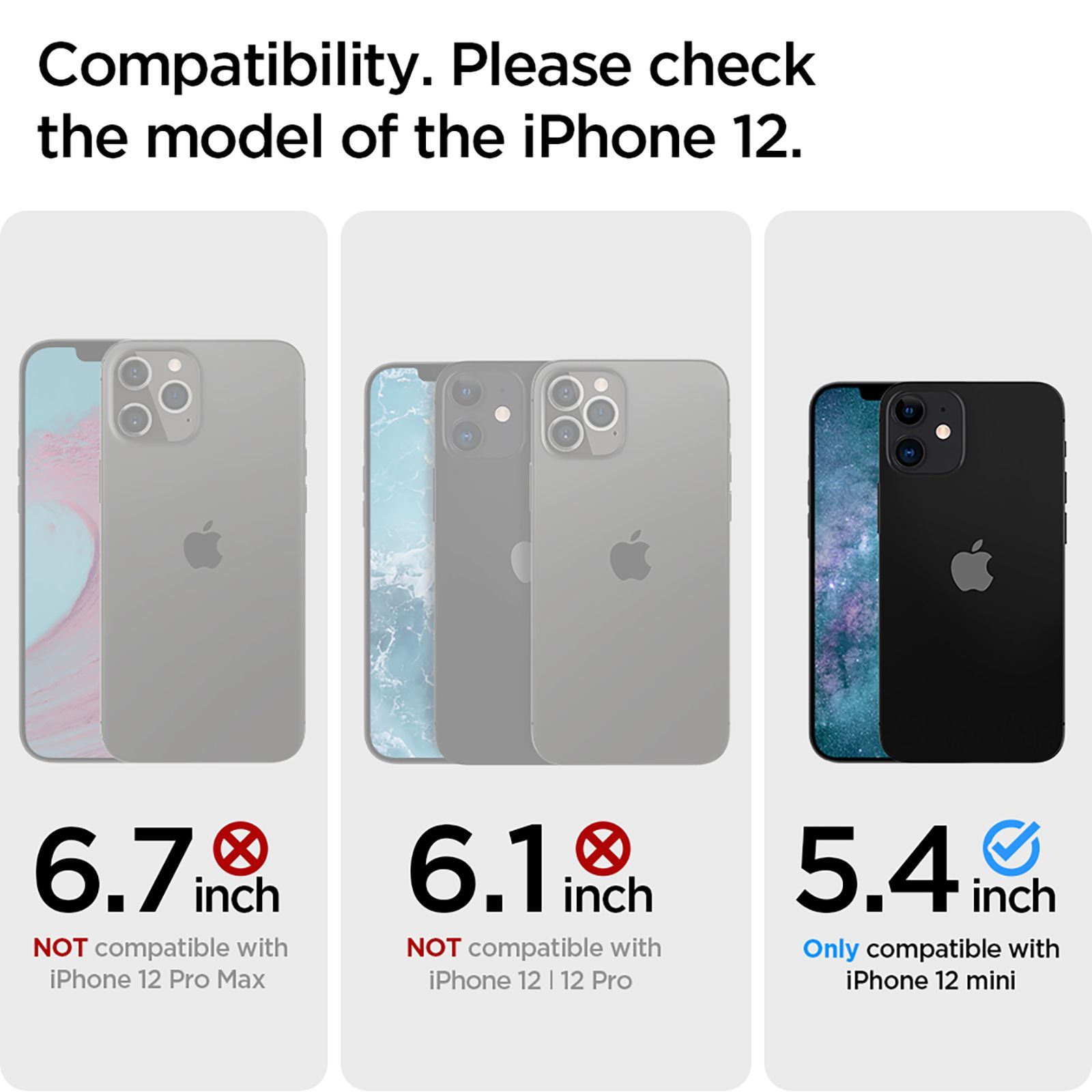 spigen Crystal Hybrid TPU Back Cover for Apple iPhone 12 Mini (Wireless Charging, Hydrangea Purple) spigen Crystal Hybrid TPU Back Cover for Apple iPhone 12 Mini (Wireless Charging, Hydrangea Purple)_12