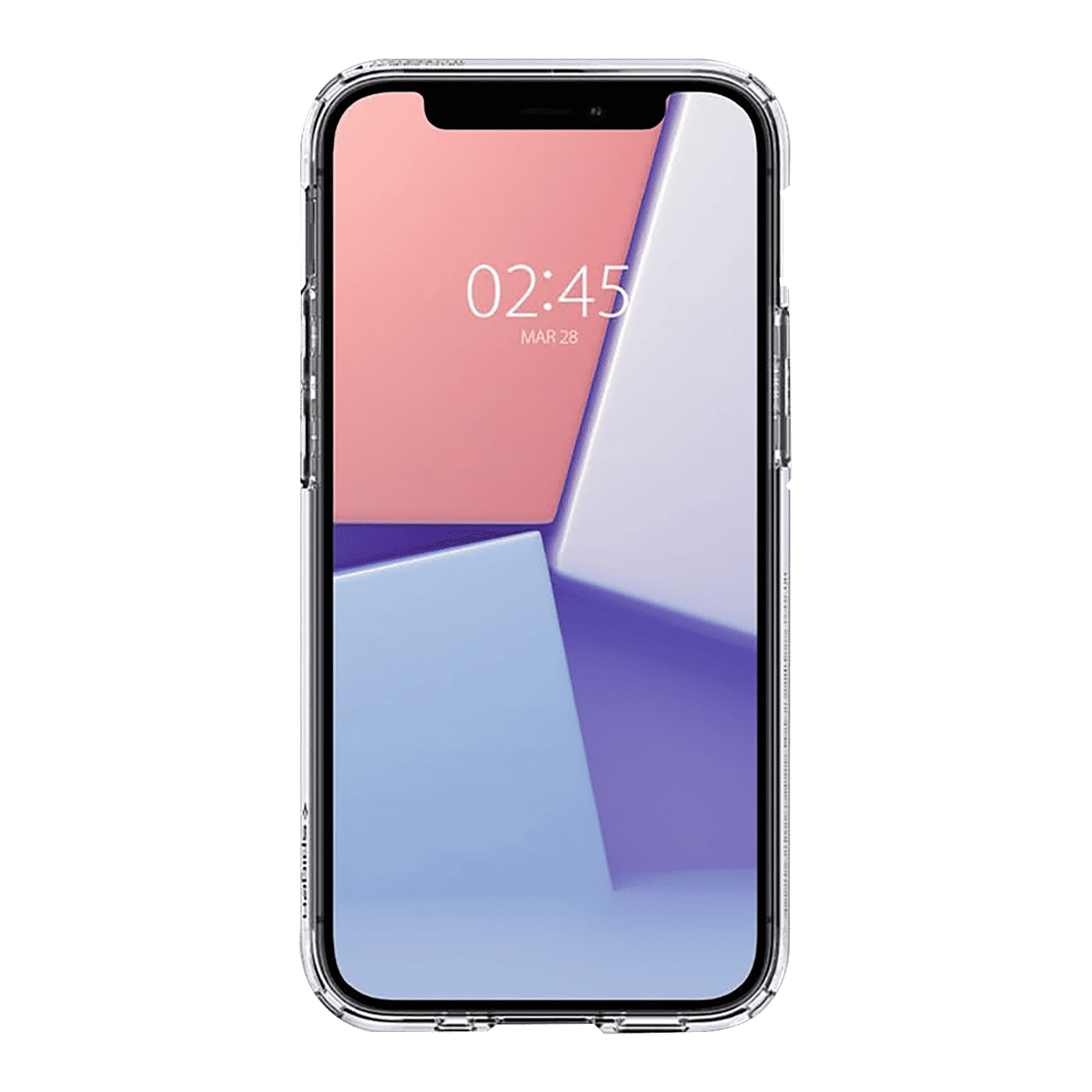 spigen Crystal Hybrid TPU Back Cover for Apple iPhone 12 Mini (Raised Lip Protection, Clear)_13